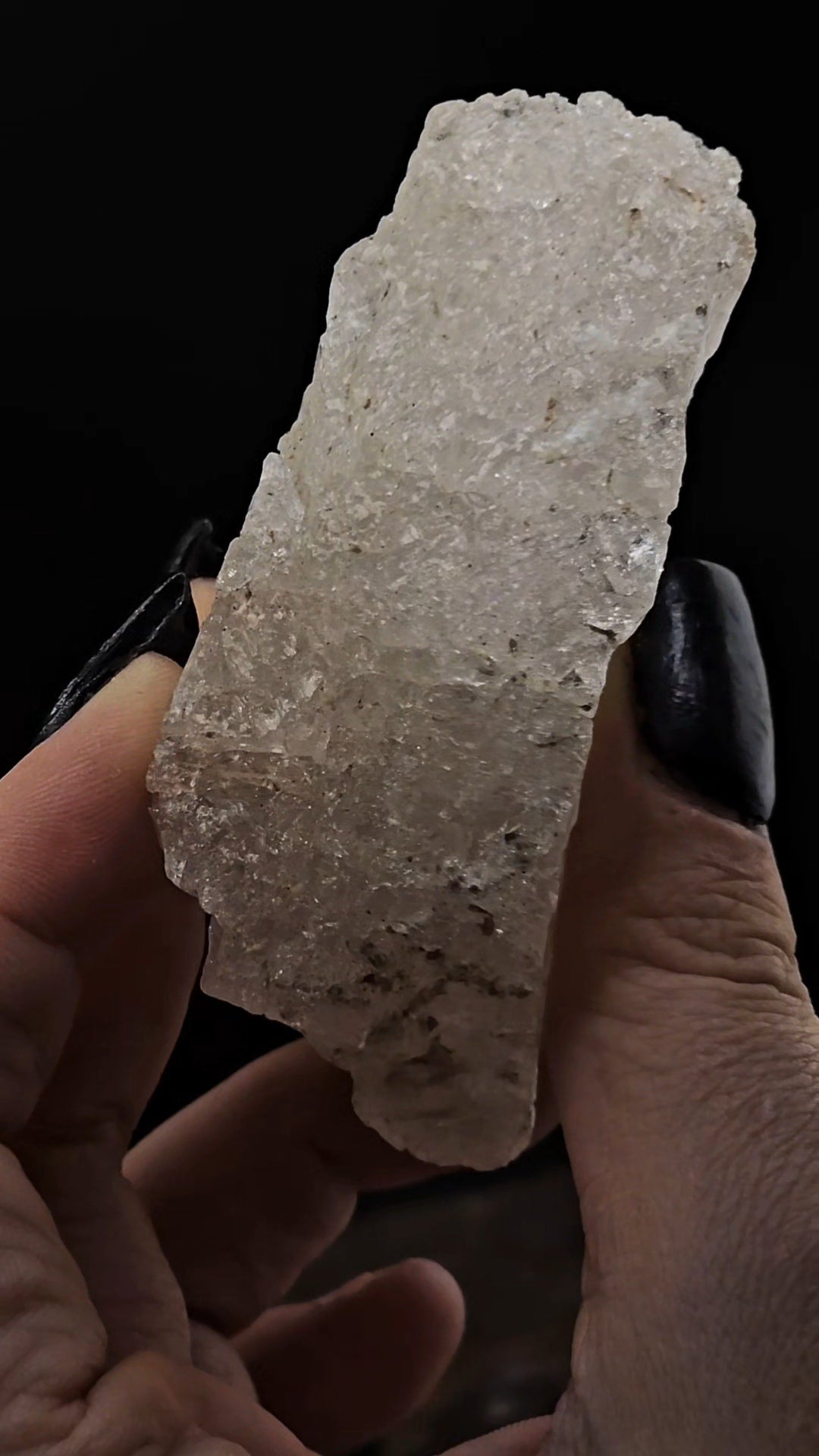 Morganite Etched Loofah Piece