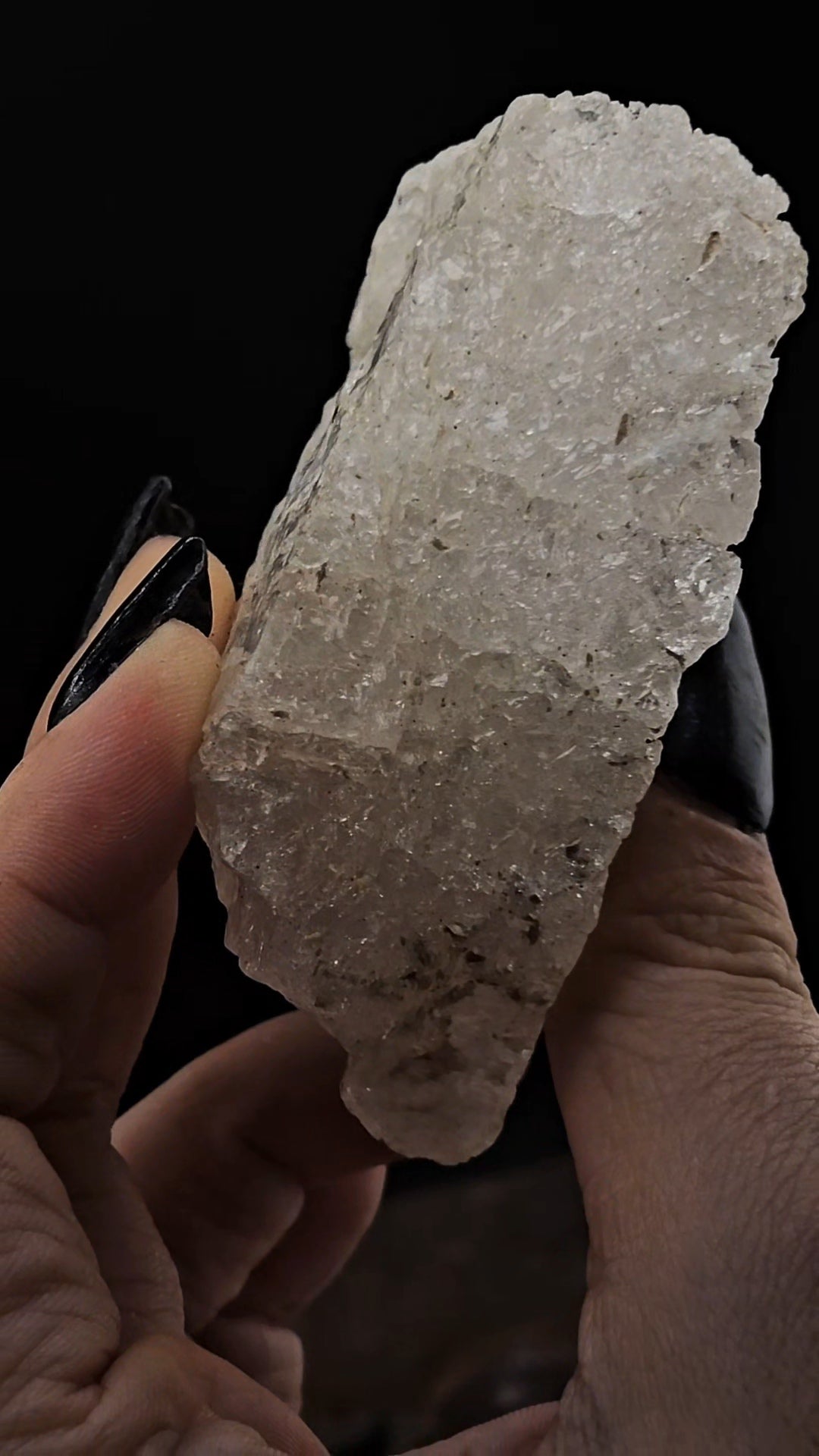 Morganite Etched Loofah Piece