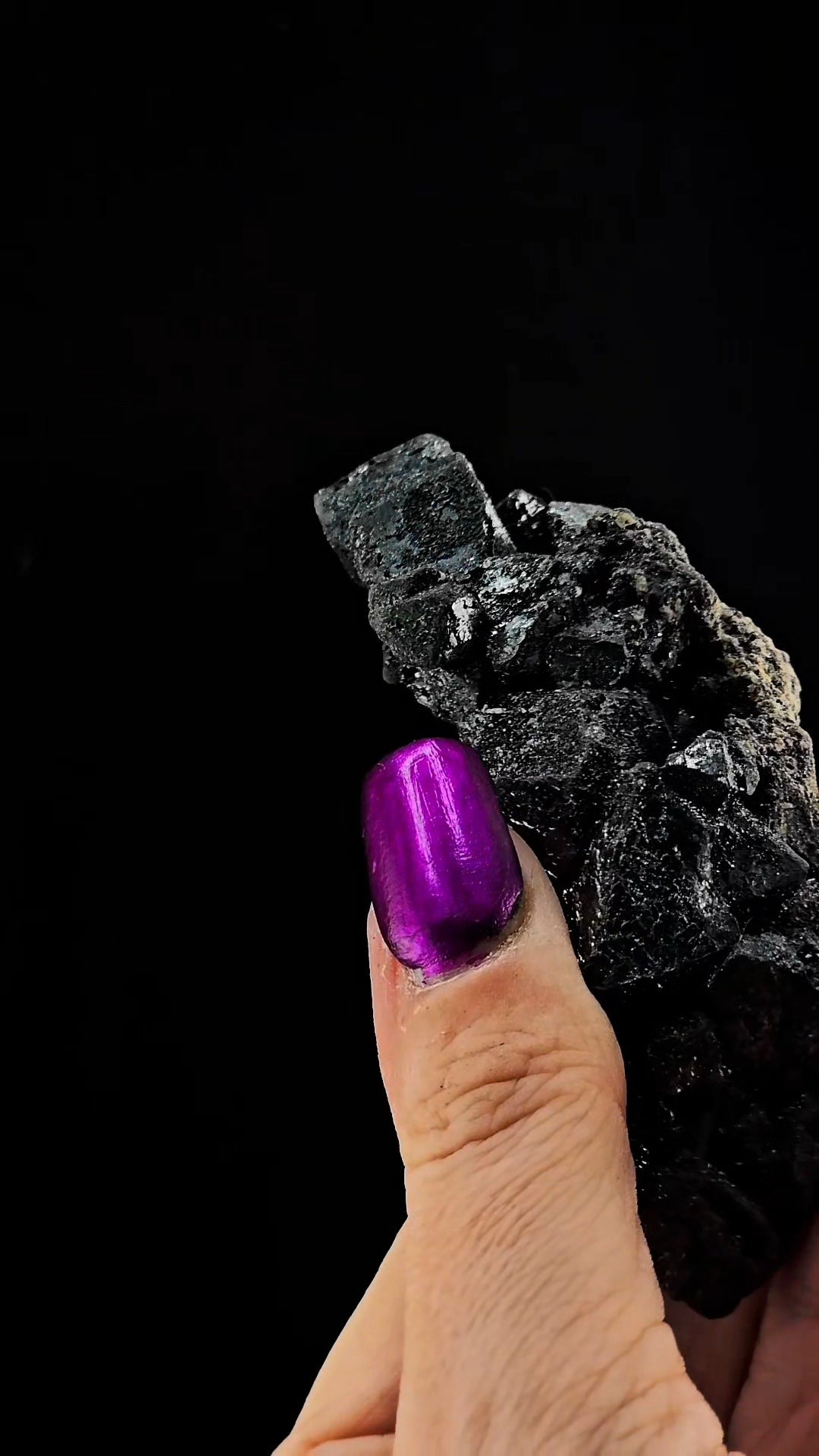 Martite - Hematite After Magnatite from the Payun Volcano