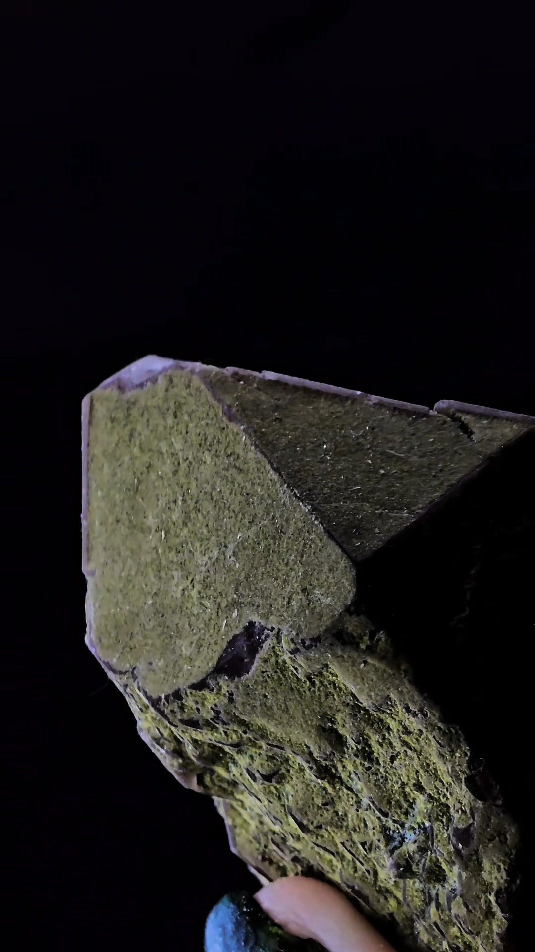 Malachite Coated Messina Quartz from South Africa