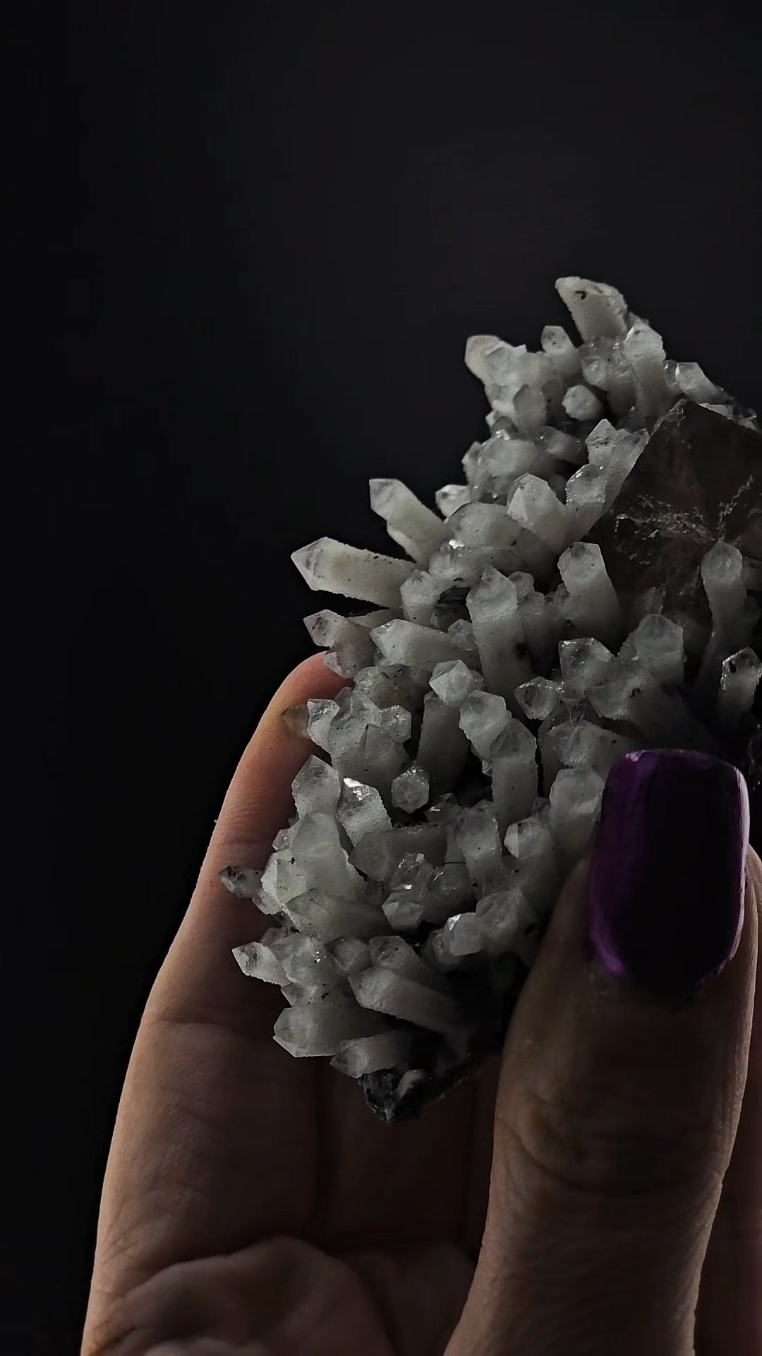 Inner Mongolian Dragon Scale Quartz Mini Cluster with Fluorite