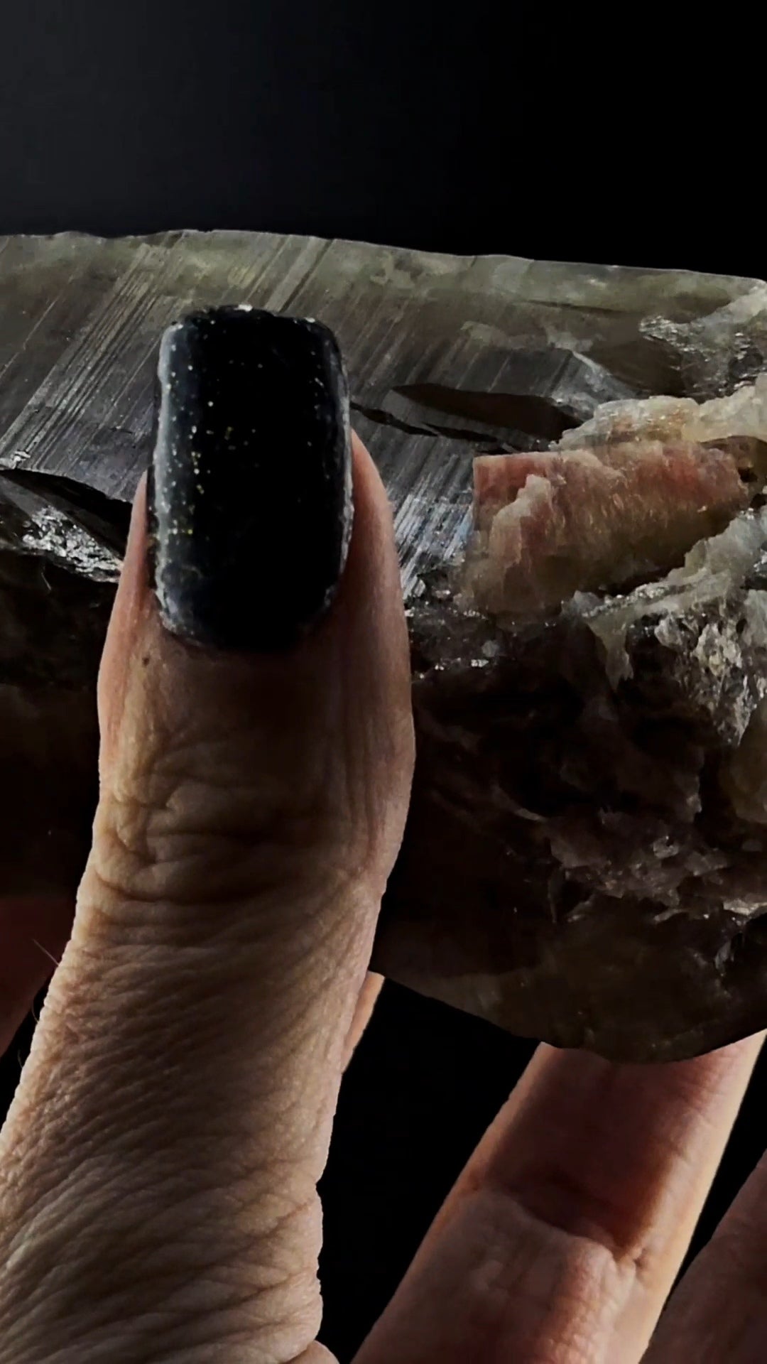 Smoky Citrine Massive Double Termination with coronal Termination