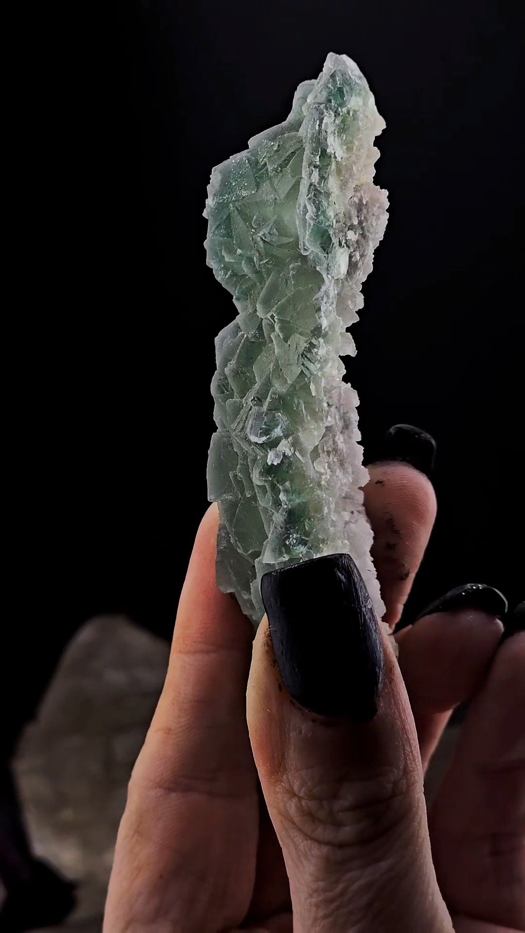 Fluorite Strip with UV Reactive Calcite and Lepidolite