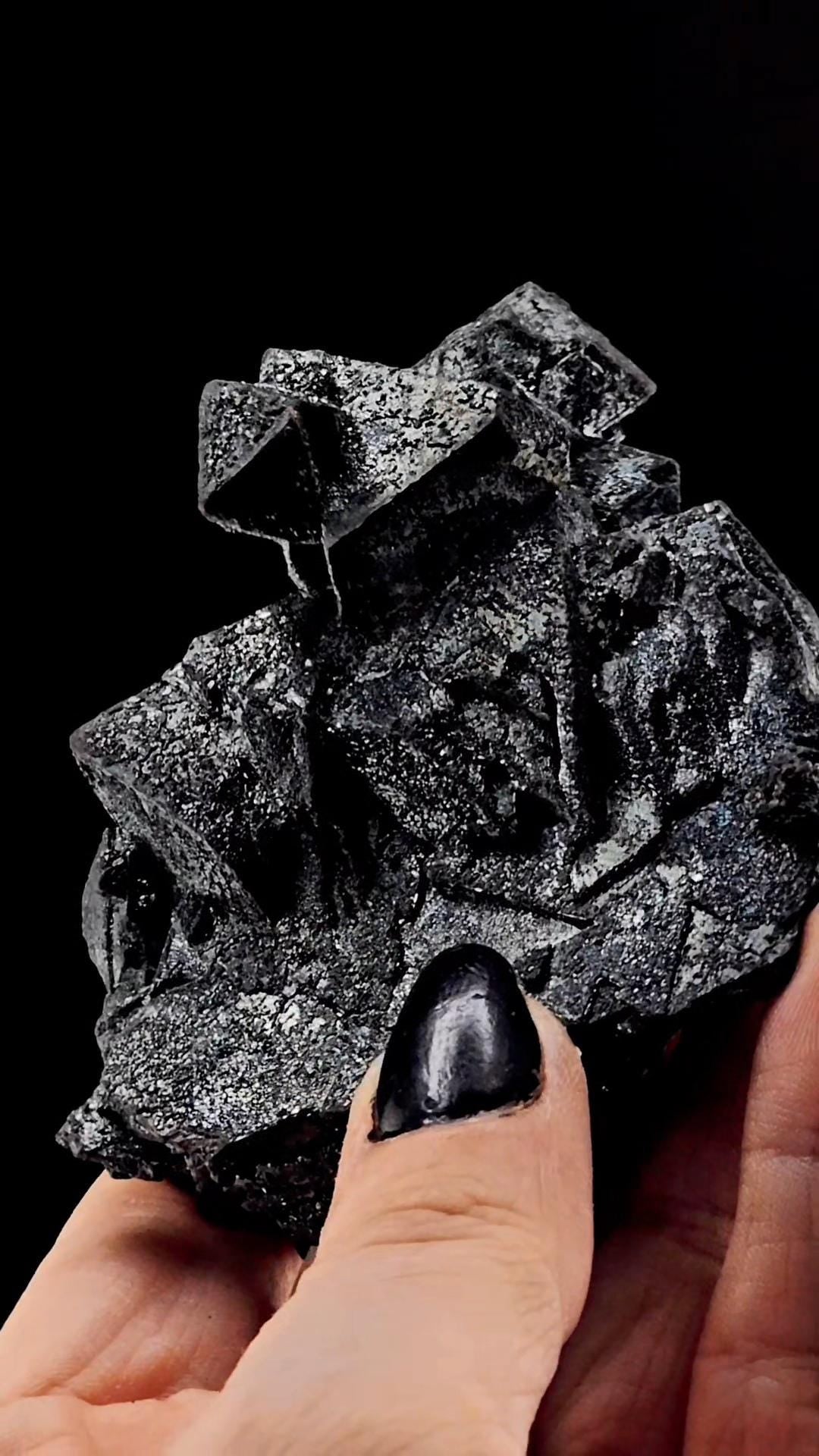 MARTITE Hematite After Magnetite from Payun Volcano in Argentina