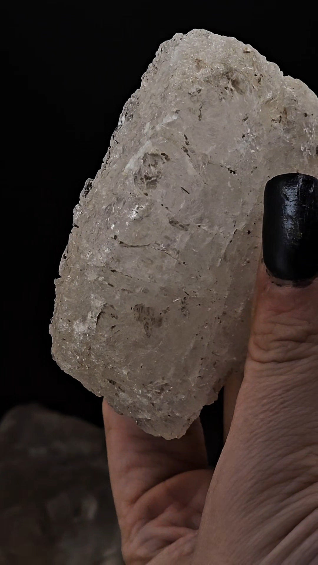 Morganite Etched Loofah Piece