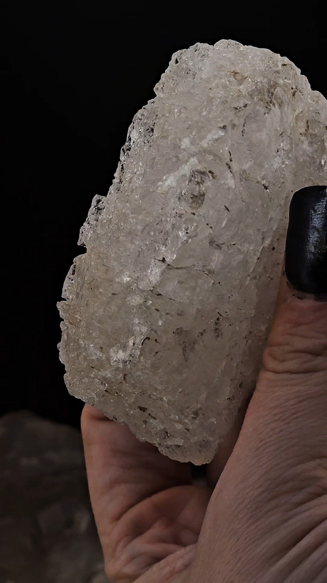 Morganite Etched Loofah Piece