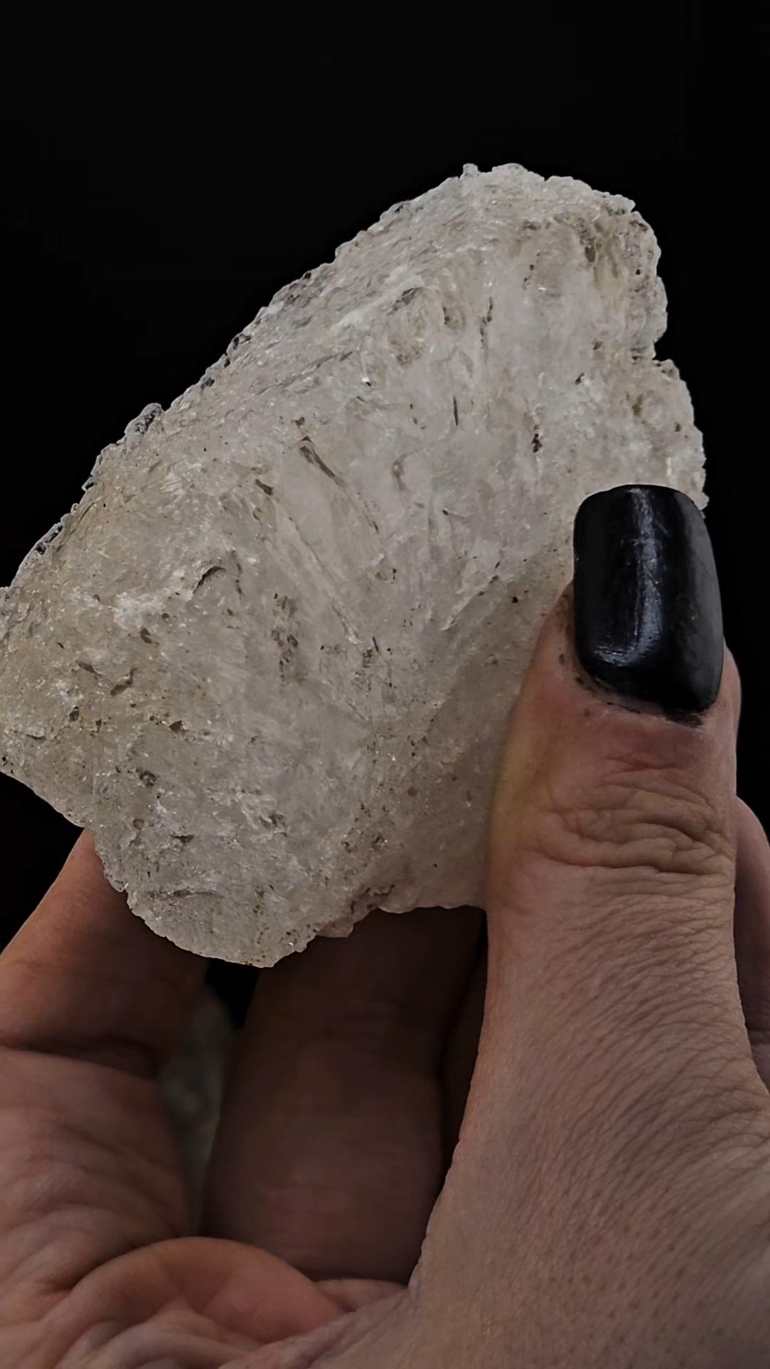 Morganite Etched Loofah Piece