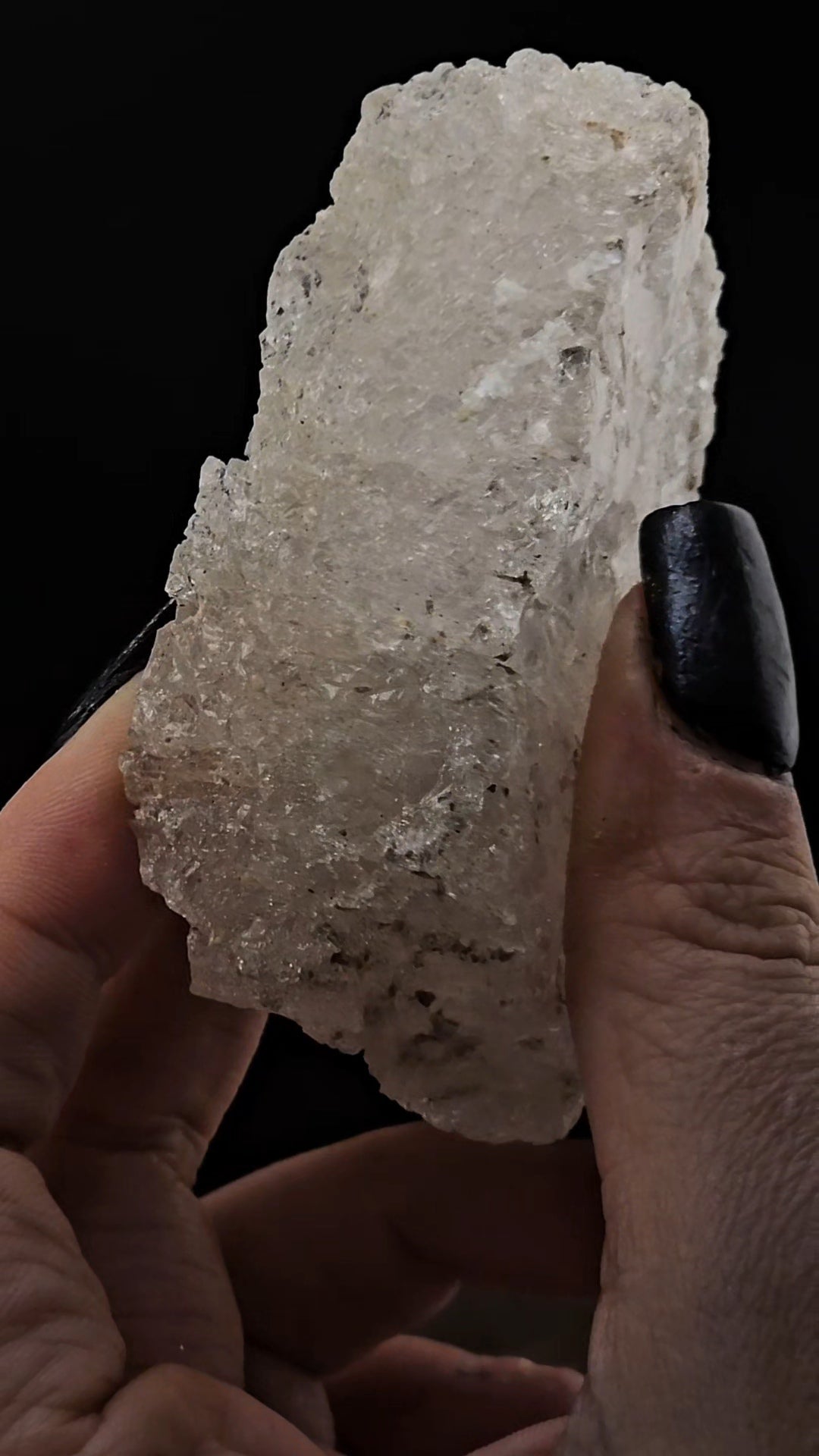 Morganite Etched Loofah Piece