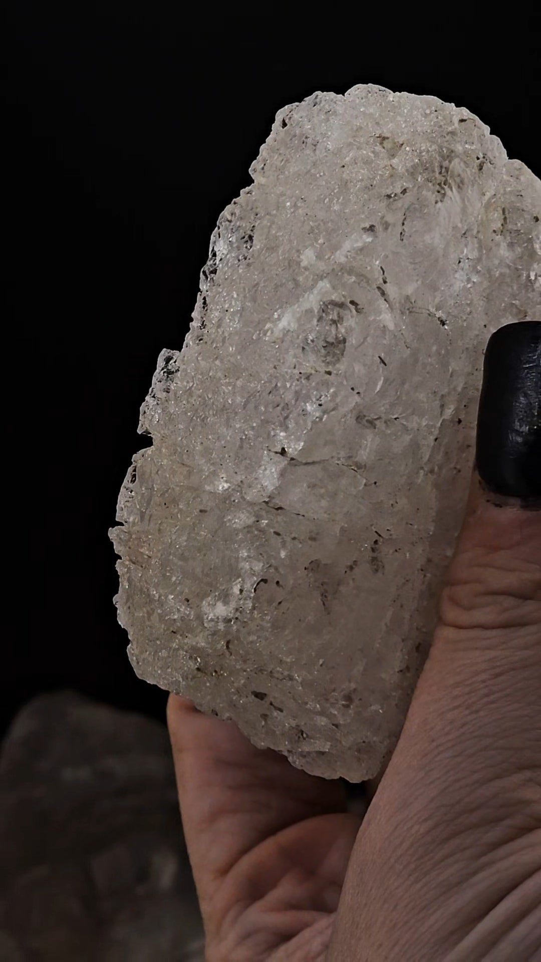 Morganite Etched Loofah Piece