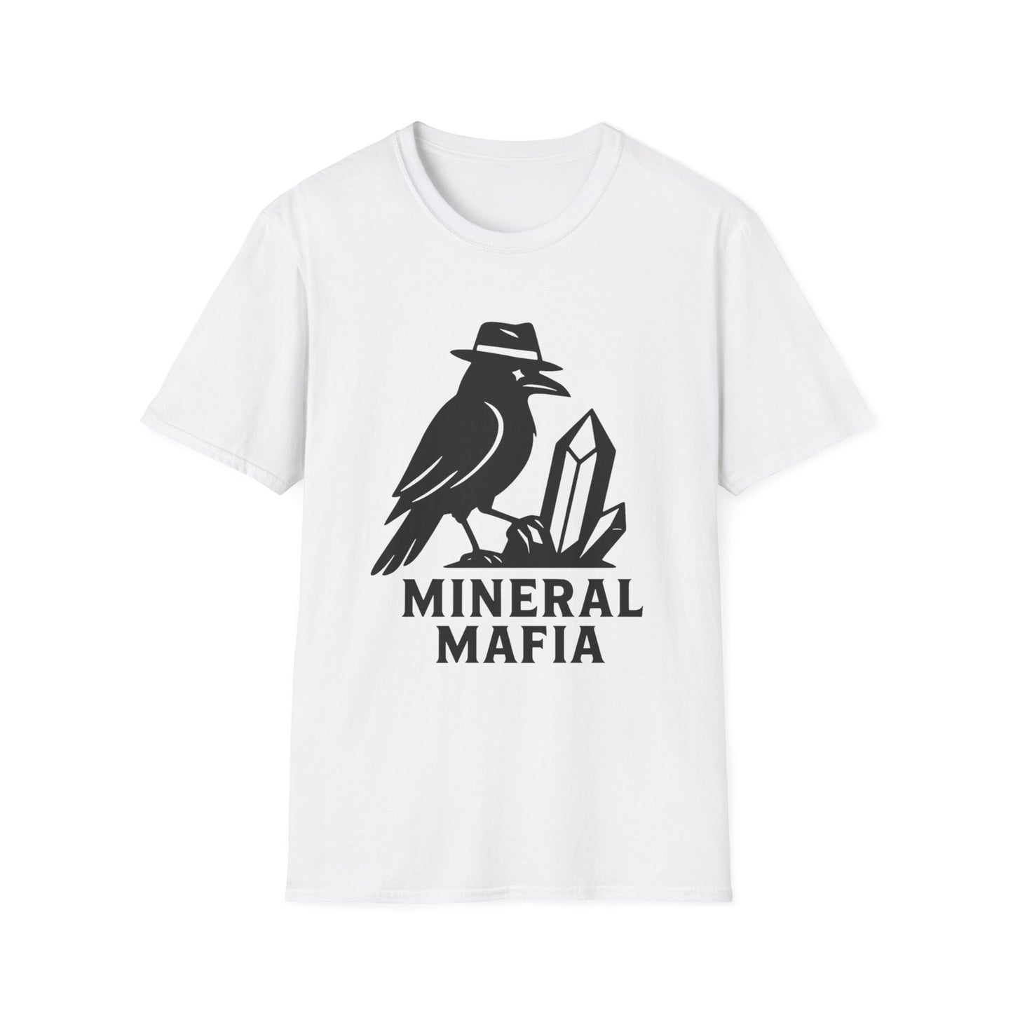 Mineral Mafia Unisex Softstyle T-Shirt - Trendy Graphic Tee for Rock Collectors & Nature Lovers