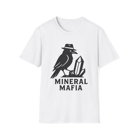 Mineral Mafia Unisex Softstyle T-Shirt - Trendy Graphic Tee for Rock Collectors & Nature Lovers