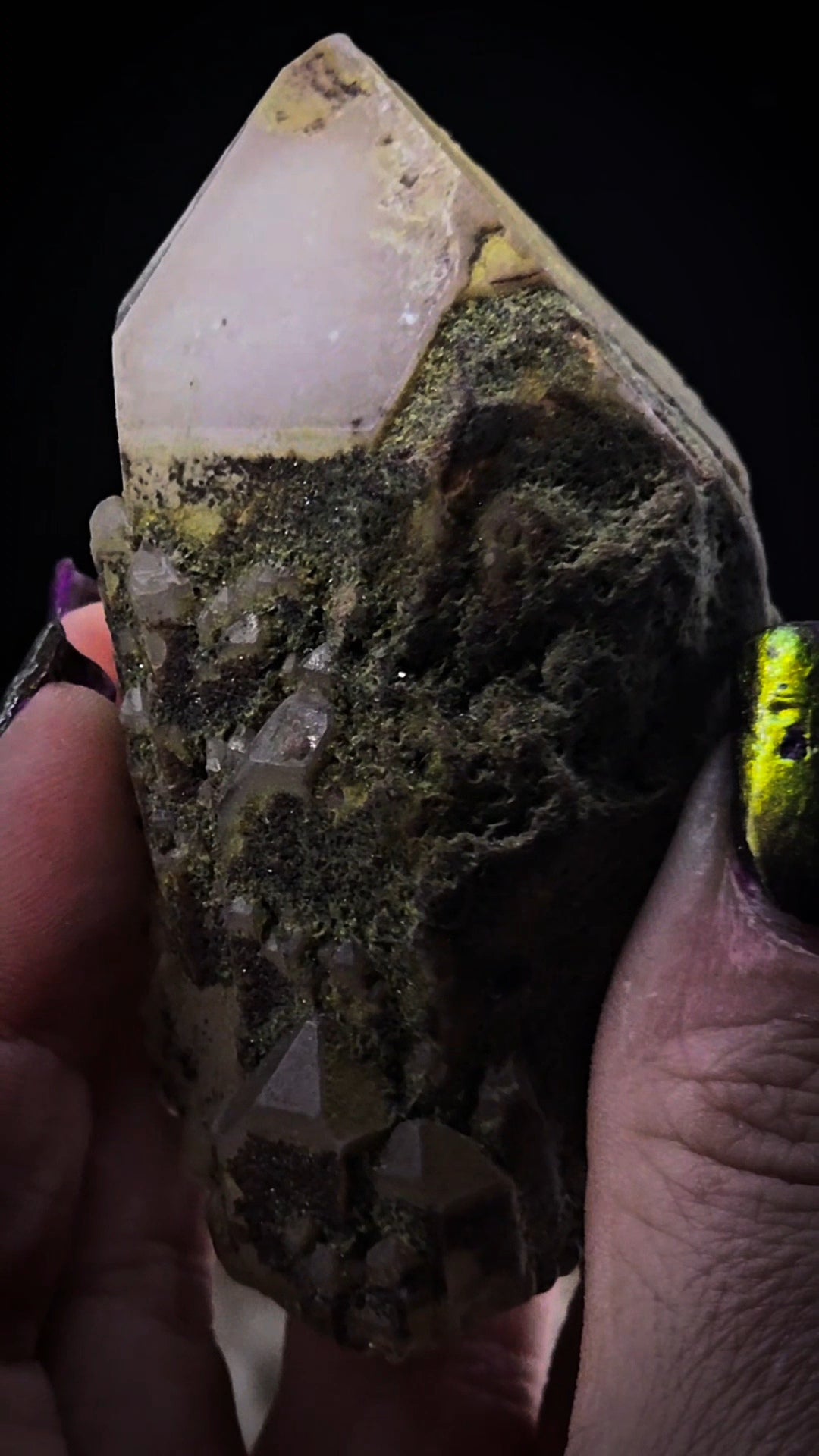 Messina Quartz with Malachite Overcoat