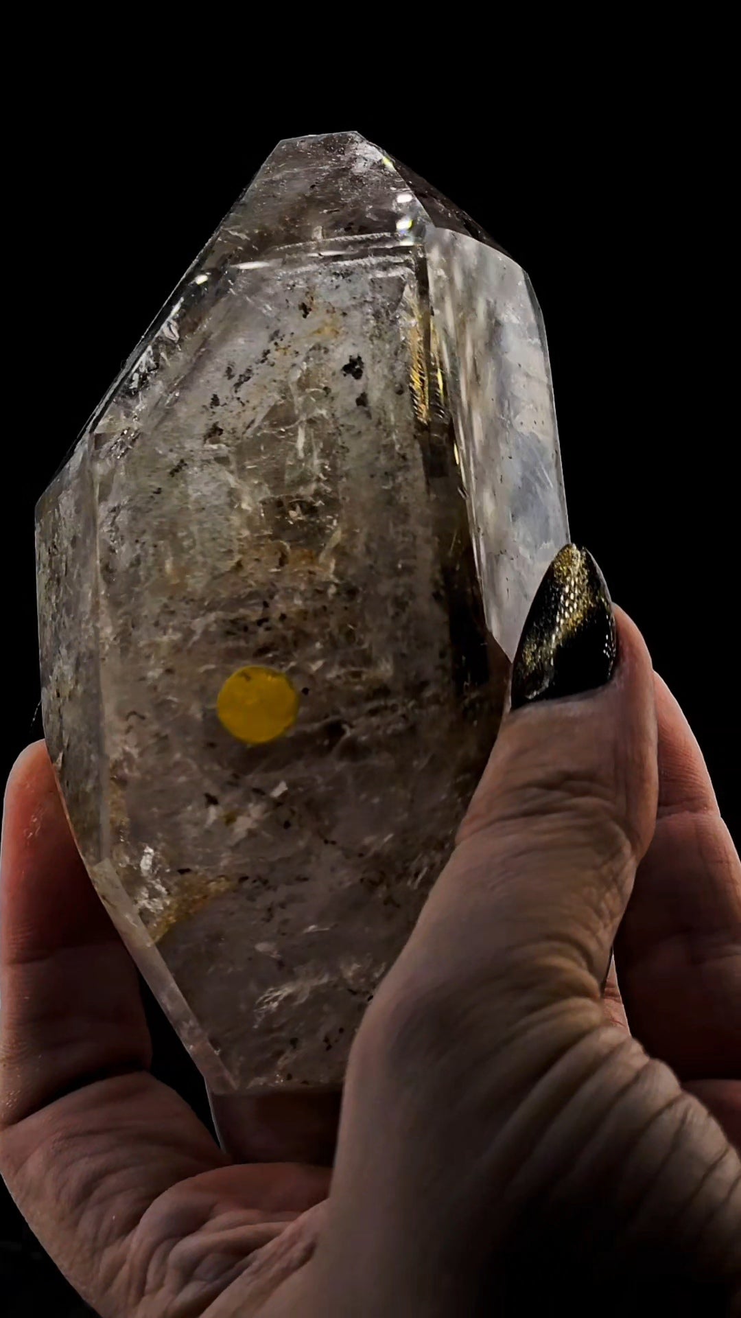 Mega Enhydro Water Included Polished Elestial from Sandy Berthelot Collection