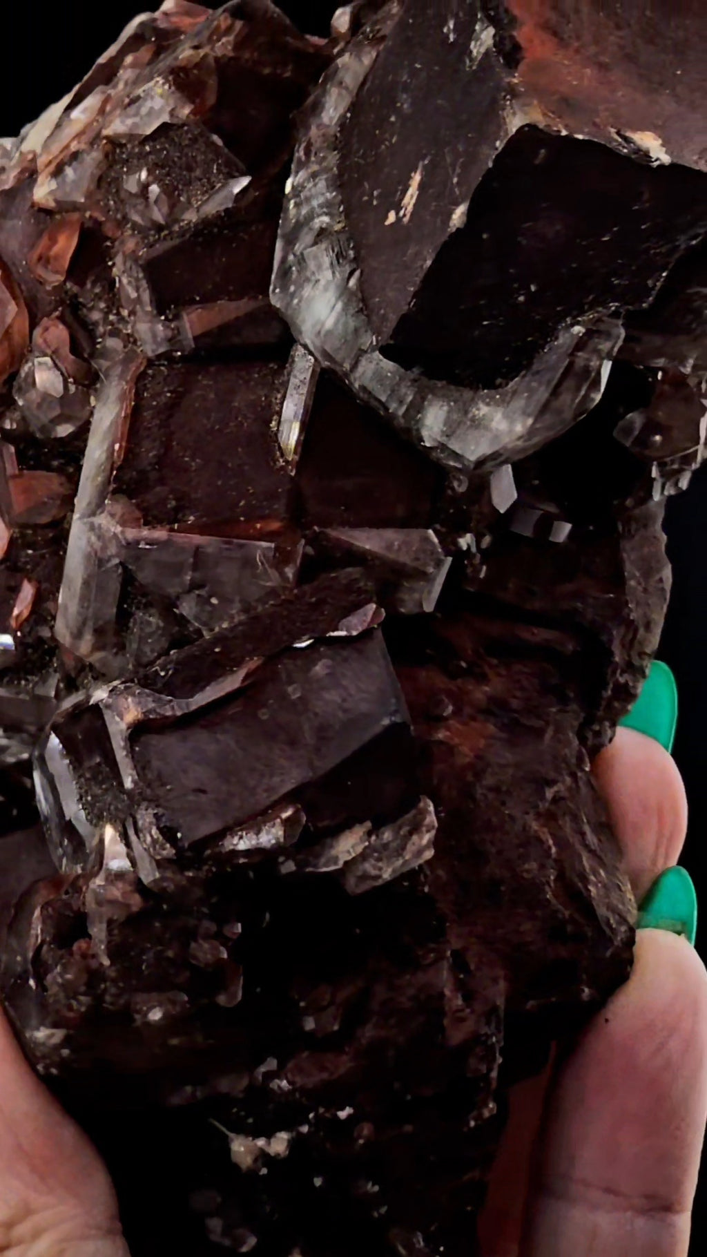 Hematite Included Calcite from Hubei Daye, China