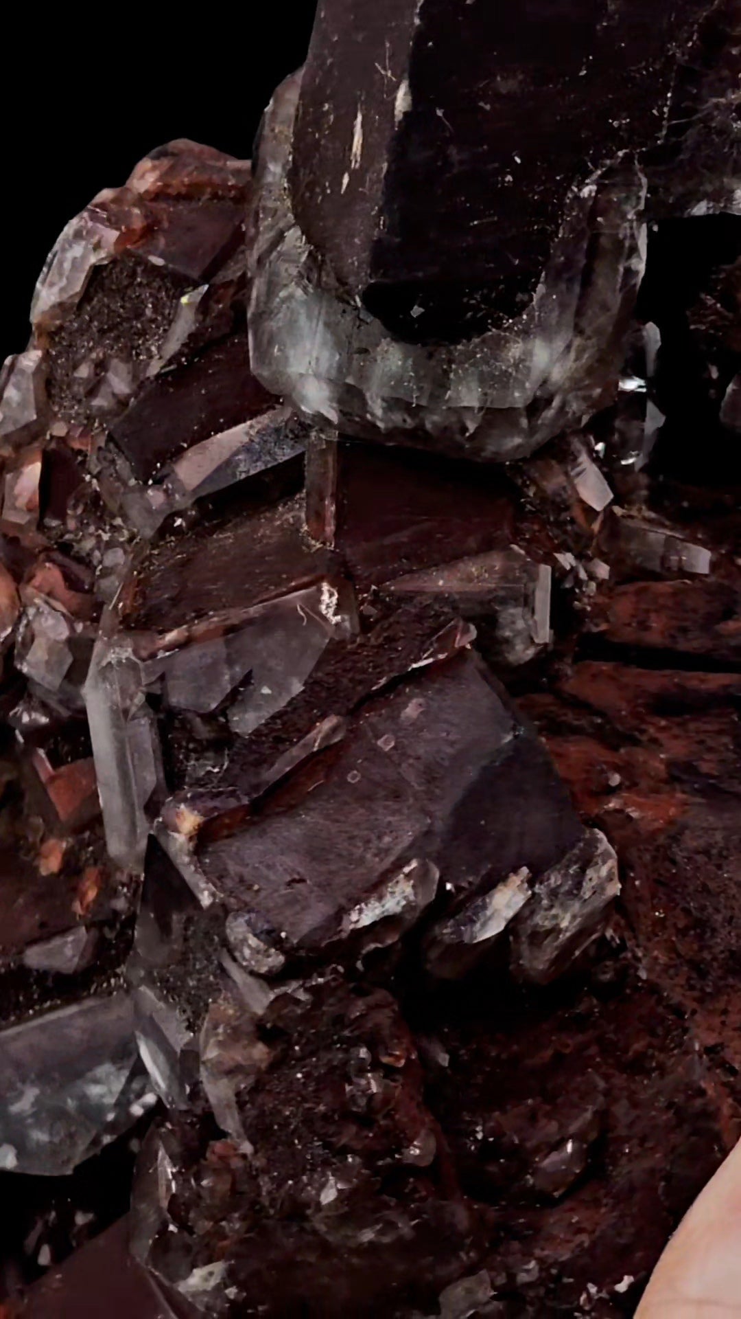 Hematite Included Calcite from Hubei Daye, China