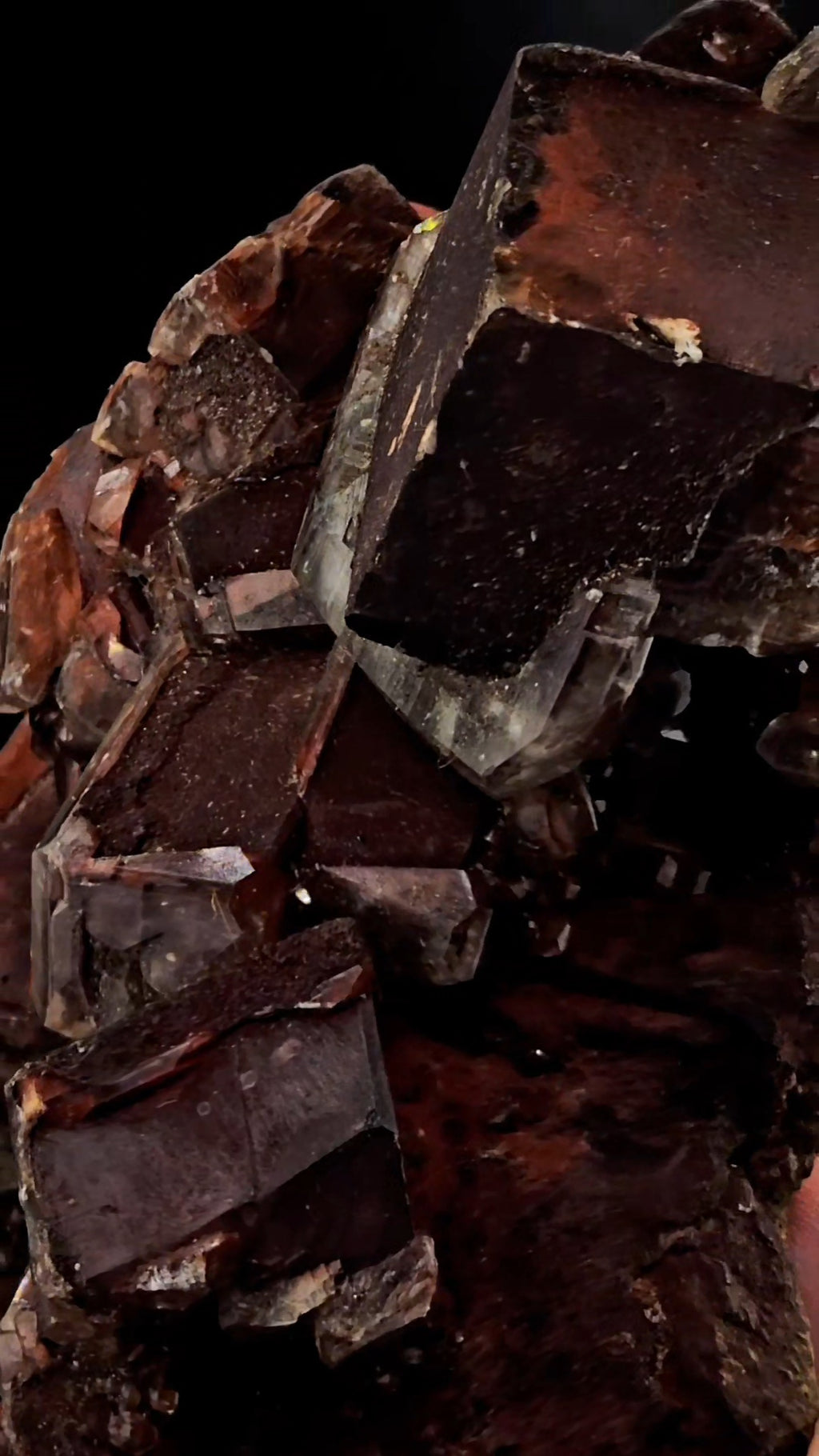 Hematite Included Calcite from Hubei Daye, China