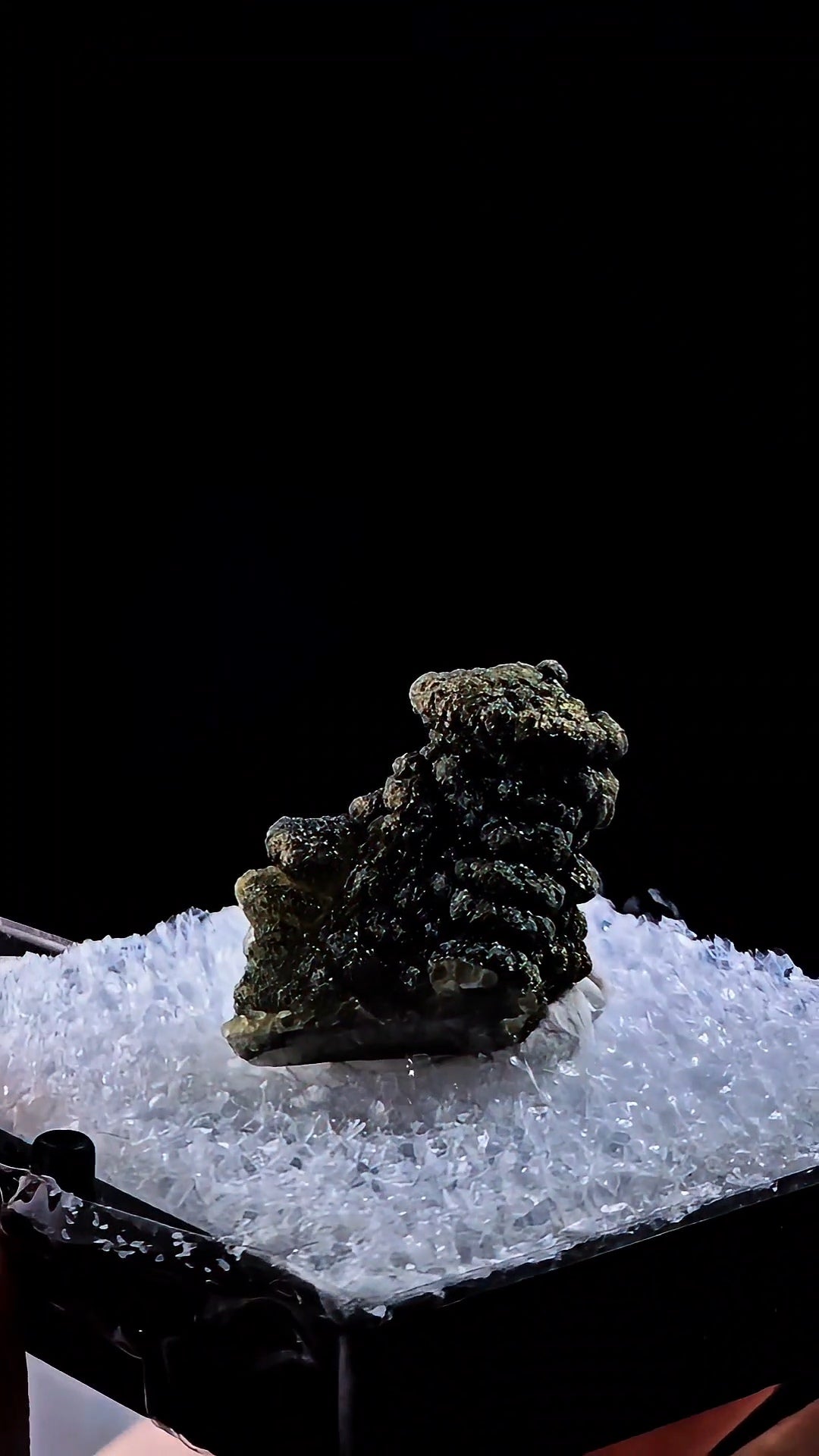 Chalcopyrite Covered Calcite Thumbnail Hubei China
