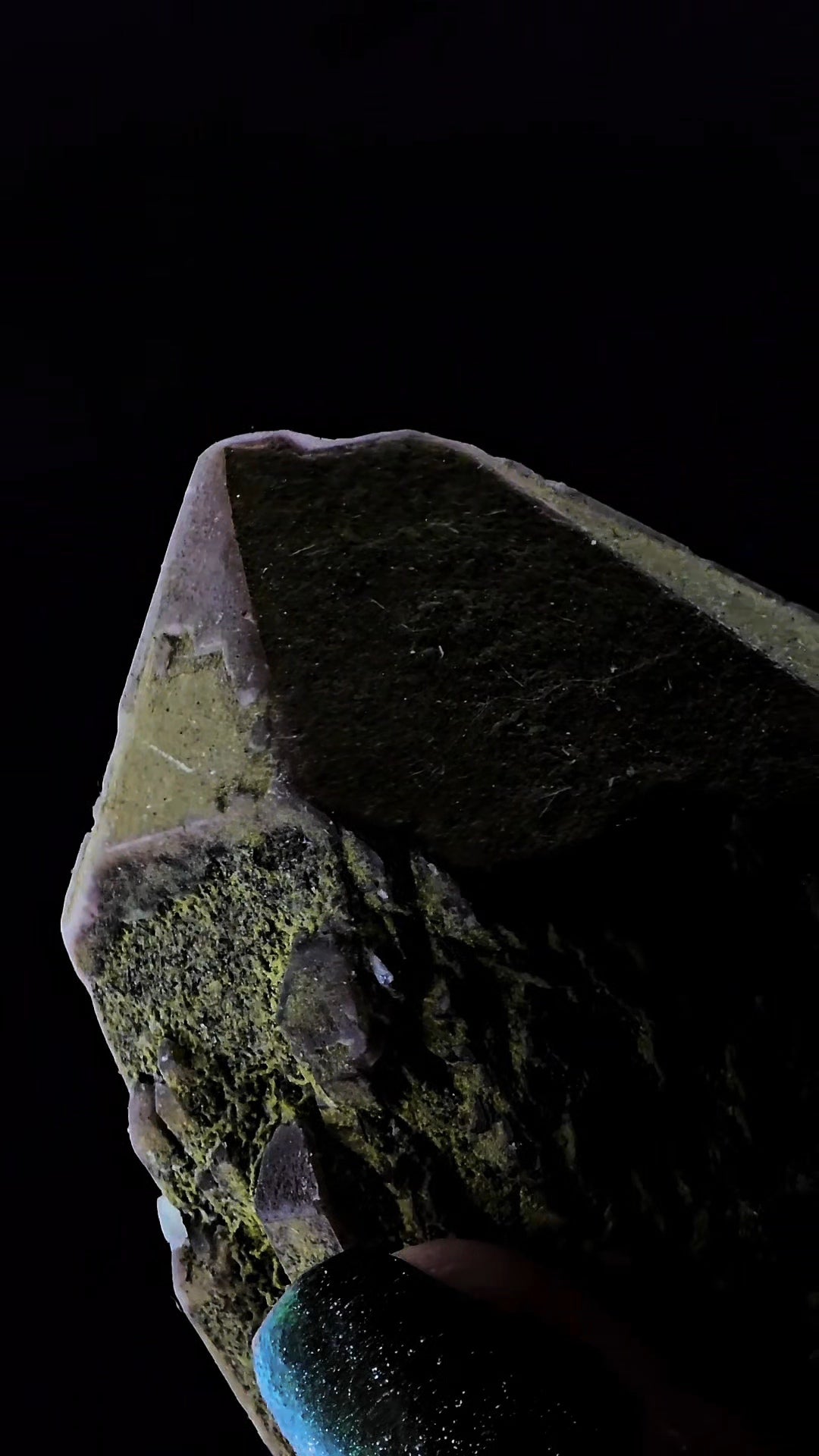 Malachite Coated Messina Quartz from South Africa