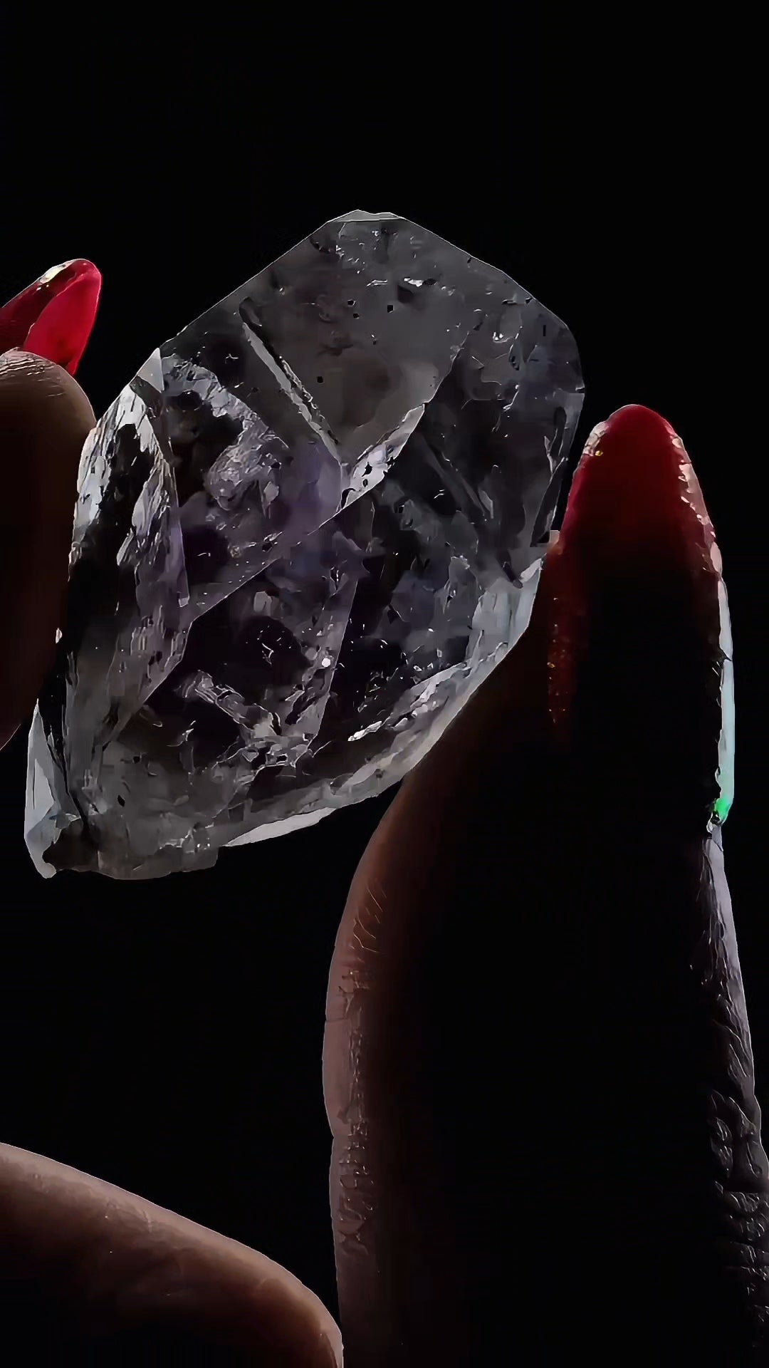 Small Streep Amethyst from Goboboseb Namibia