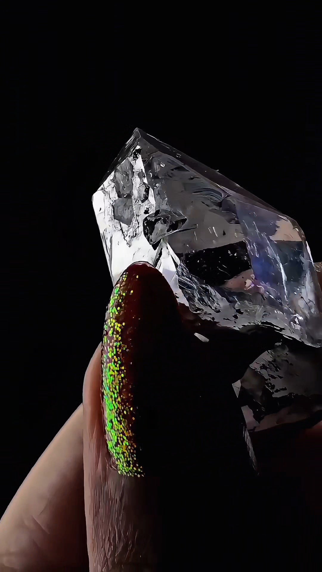 Small Streep Amethyst from Goboboseb Namibia