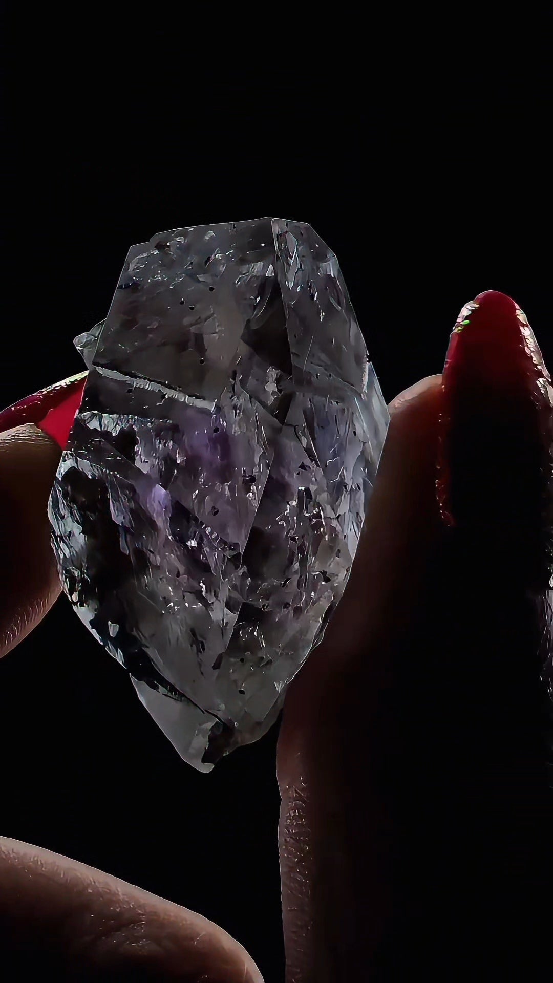 Small Streep Amethyst from Goboboseb Namibia