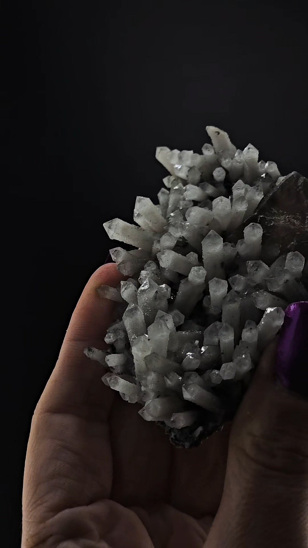 Inner Mongolian Dragon Scale Quartz Mini Cluster with Fluorite