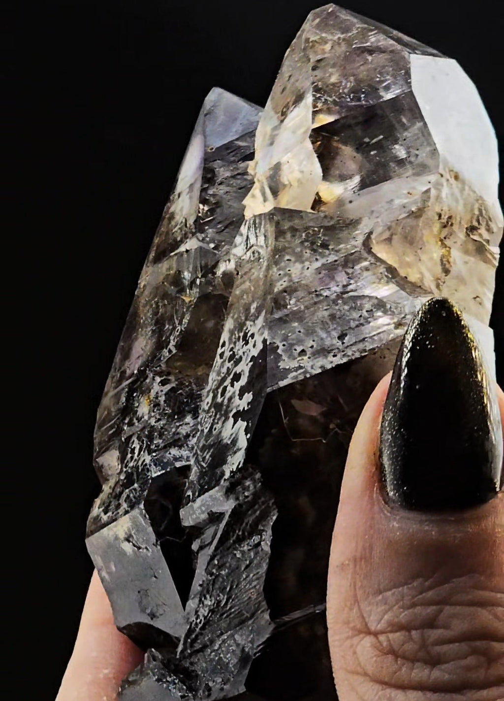 Big Elestial Smoky Amethyst from Little Ones Claim