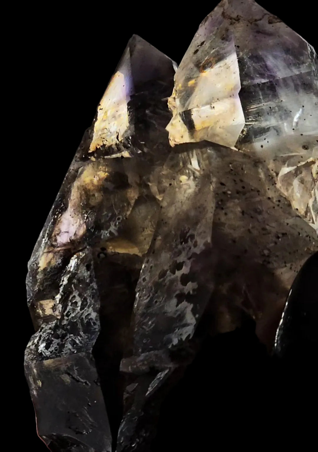 Big Elestial Smoky Amethyst from Little Ones Claim