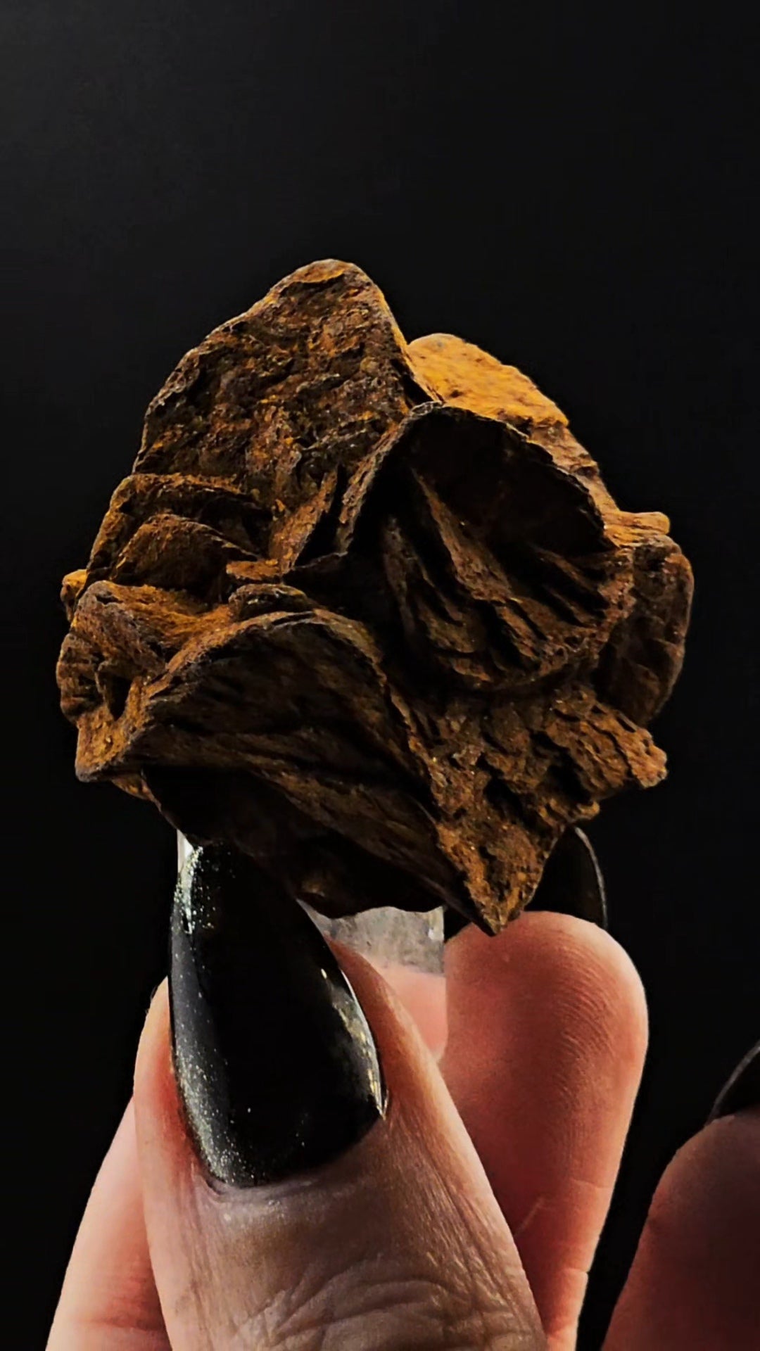 Siderite Coated Clear Quartz Point from Santander