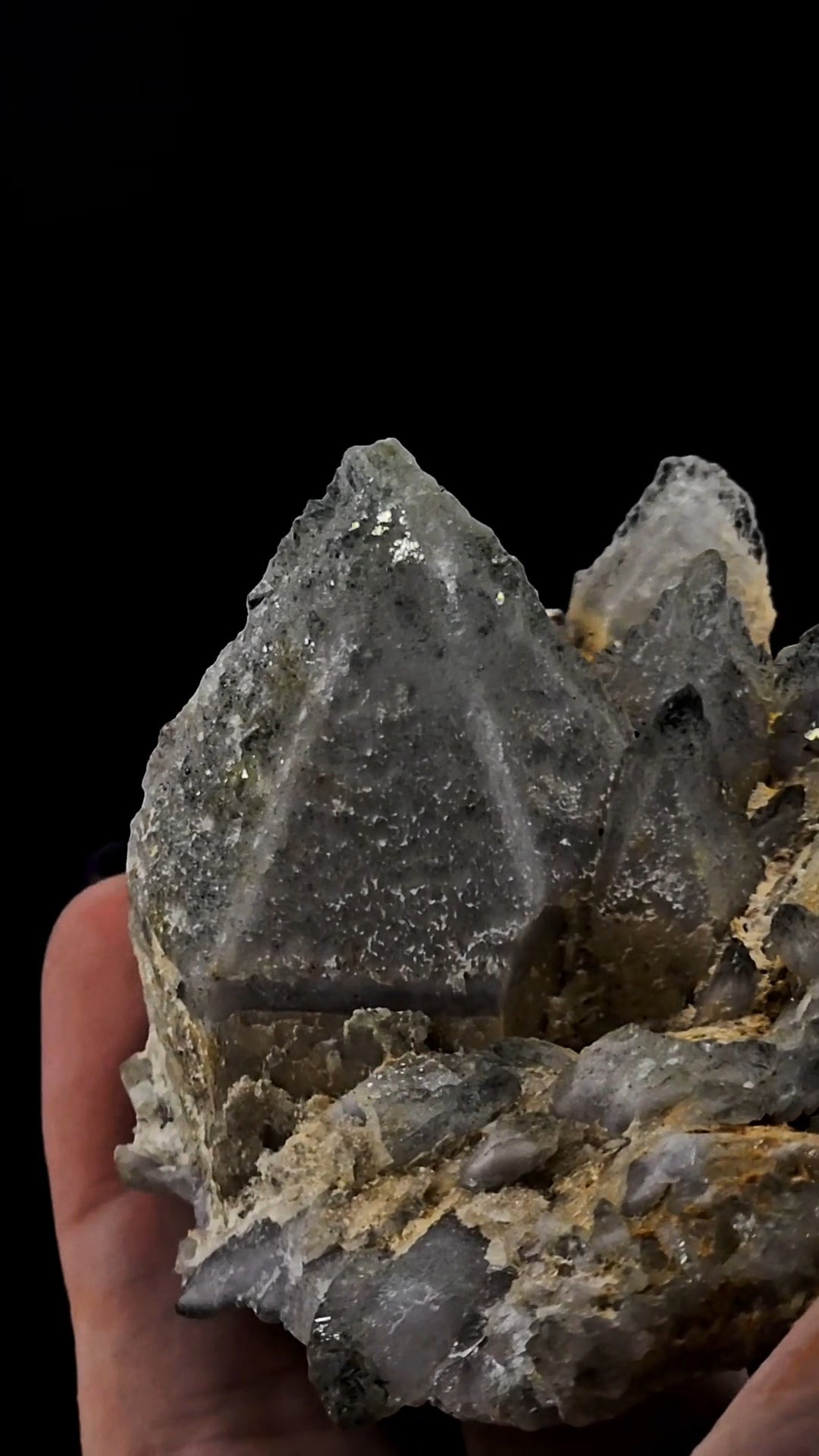 Skeletal Nigerian Quartz Cluster Plate