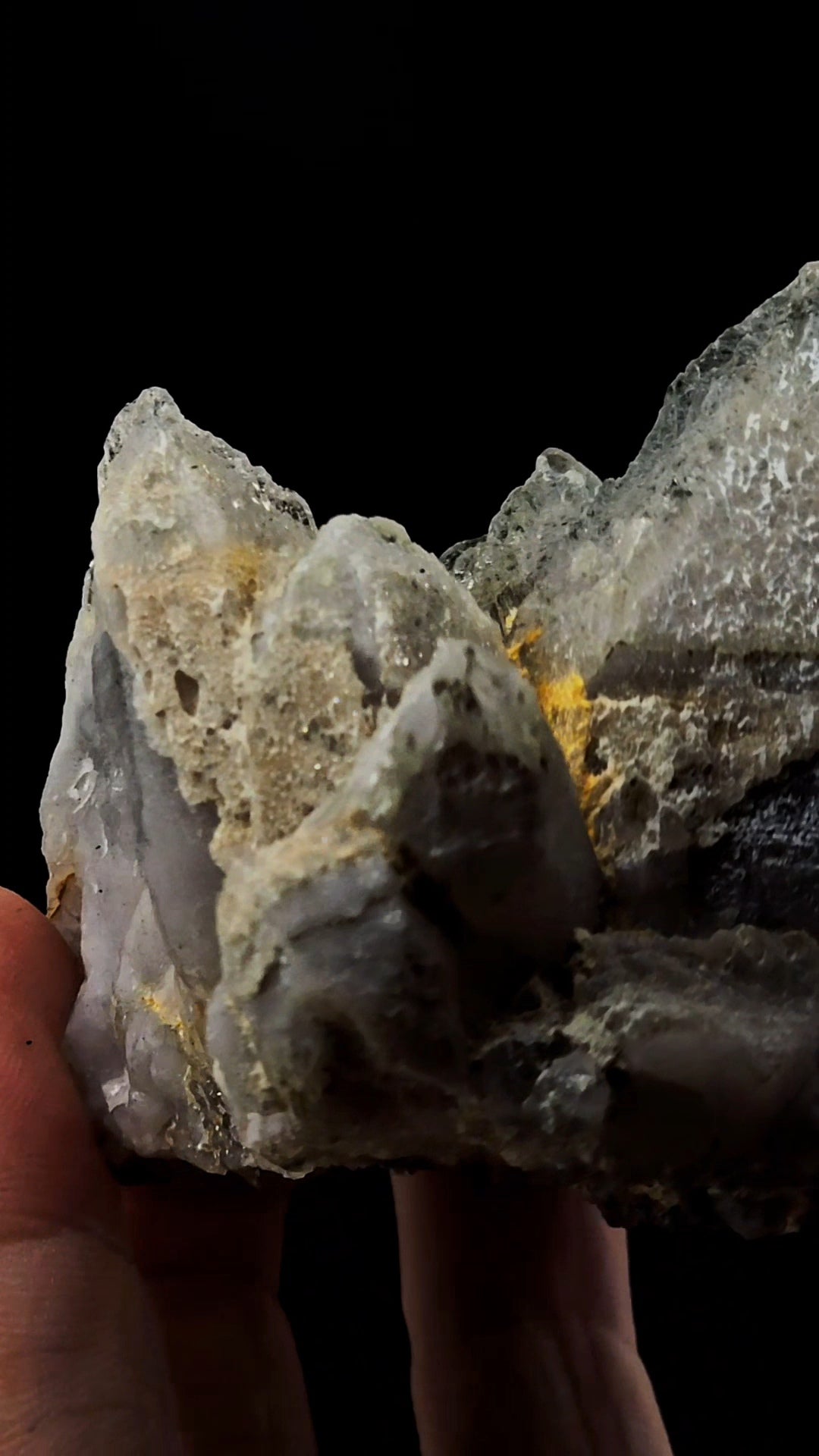 Skeletal Nigerian Quartz Cluster Plate