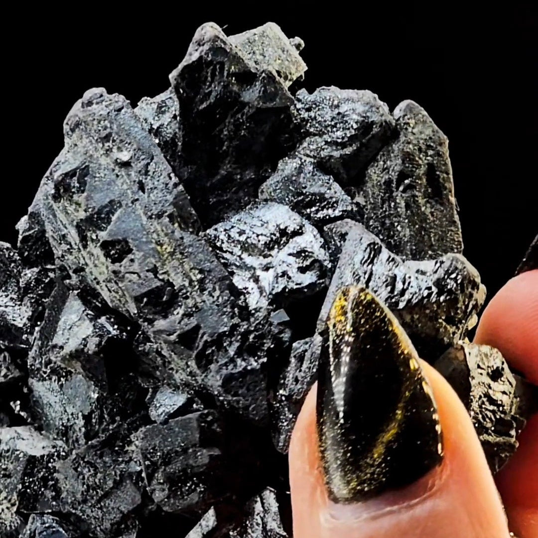 Martite Cluster Hematite After Magnatite from Payun Volcano Argentina