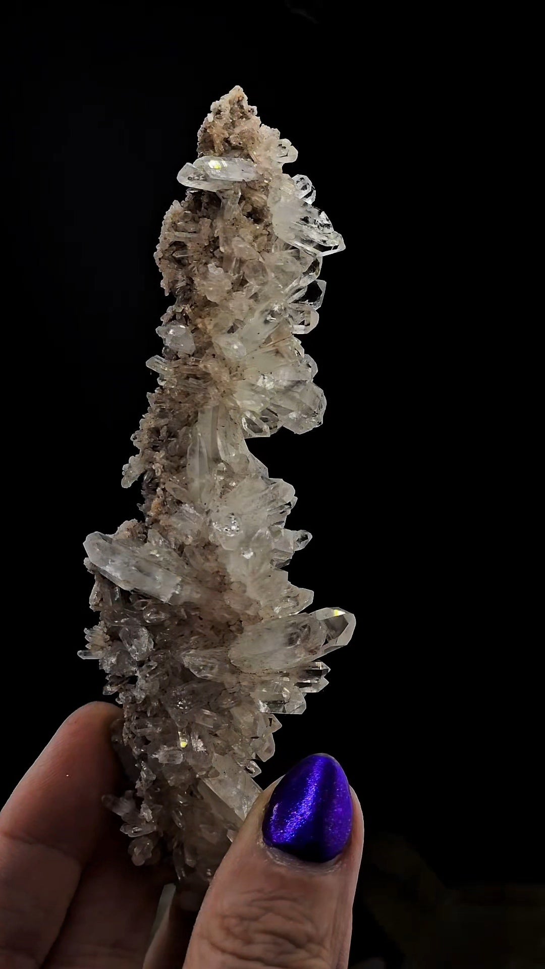 Stalactite Like Pink Colombian Cluster from Santander. Unusual!