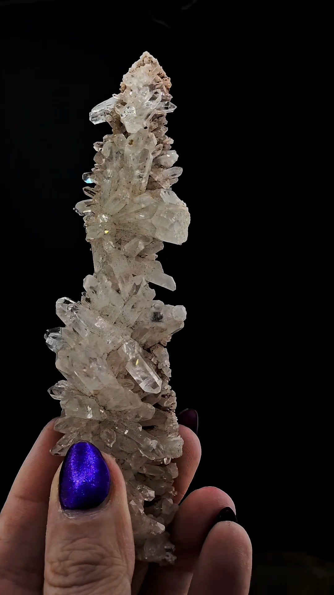 Stalactite Like Pink Colombian Cluster from Santander. Unusual!