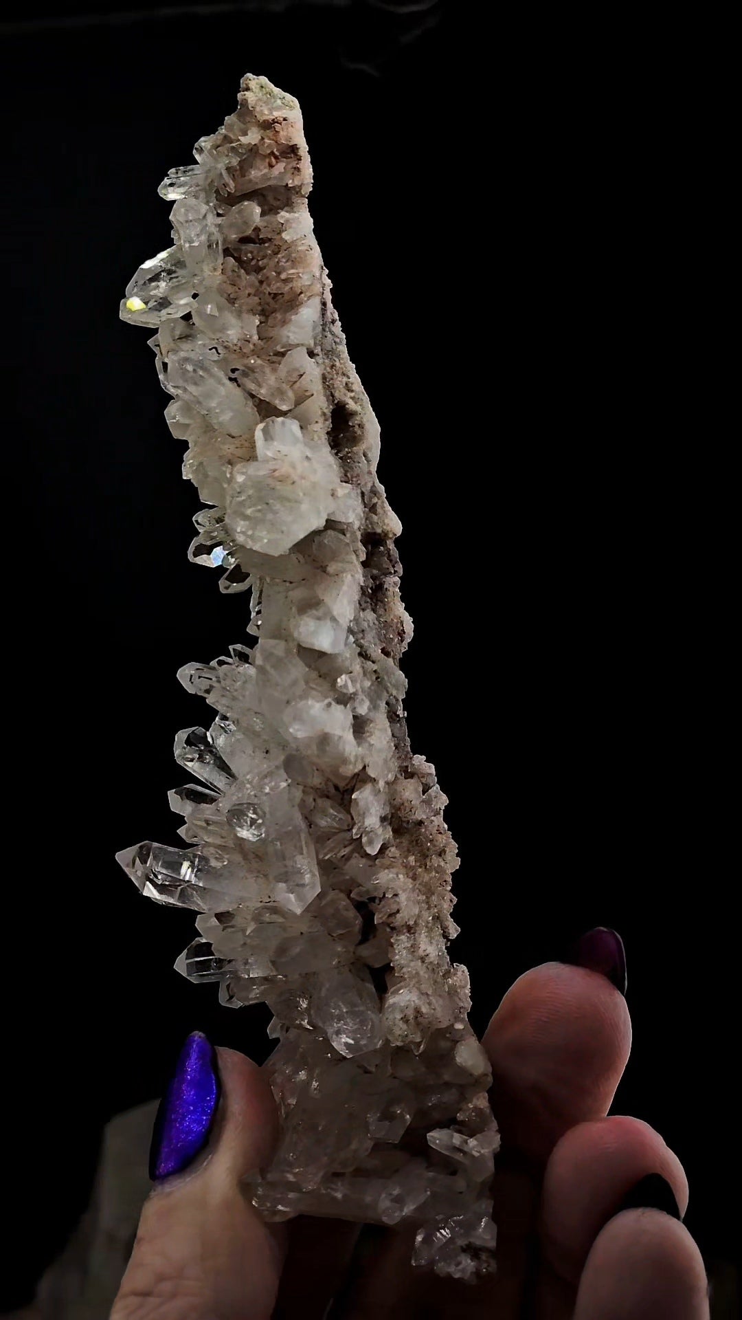 Stalactite Like Pink Colombian Cluster from Santander. Unusual!