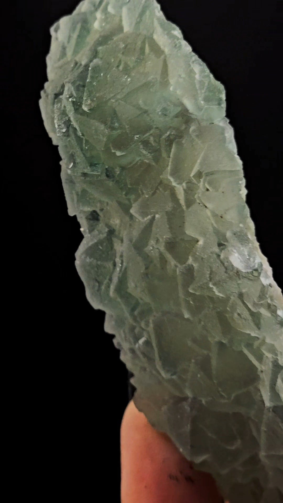 Fluorite Strip with UV Reactive Calcite and Lepidolite