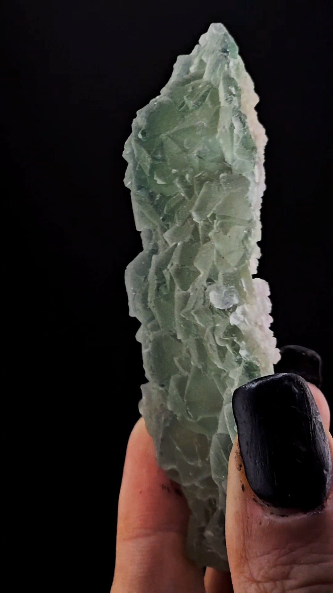 Fluorite Strip with UV Reactive Calcite and Lepidolite