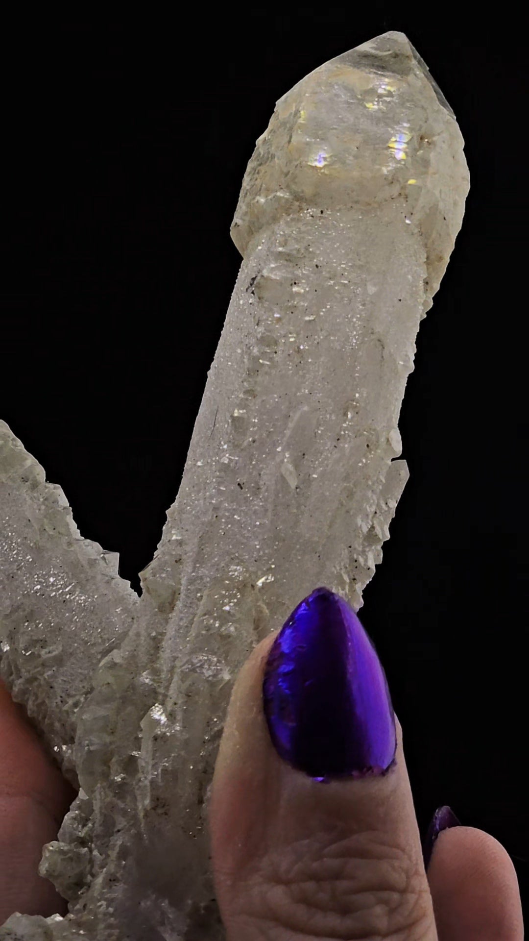 Stunning Inner Mongolian Twin Quartz Scepter – Dragonscale Formation!