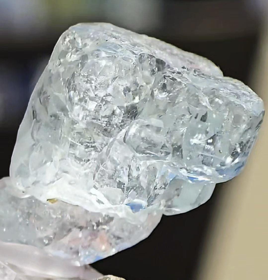 Shigar Valley Aquamarine | High Clarity Raw Blue Beryl | Collector's Gemstone | Reiki & Throat Chakra Crystal | Natural Aquamarine