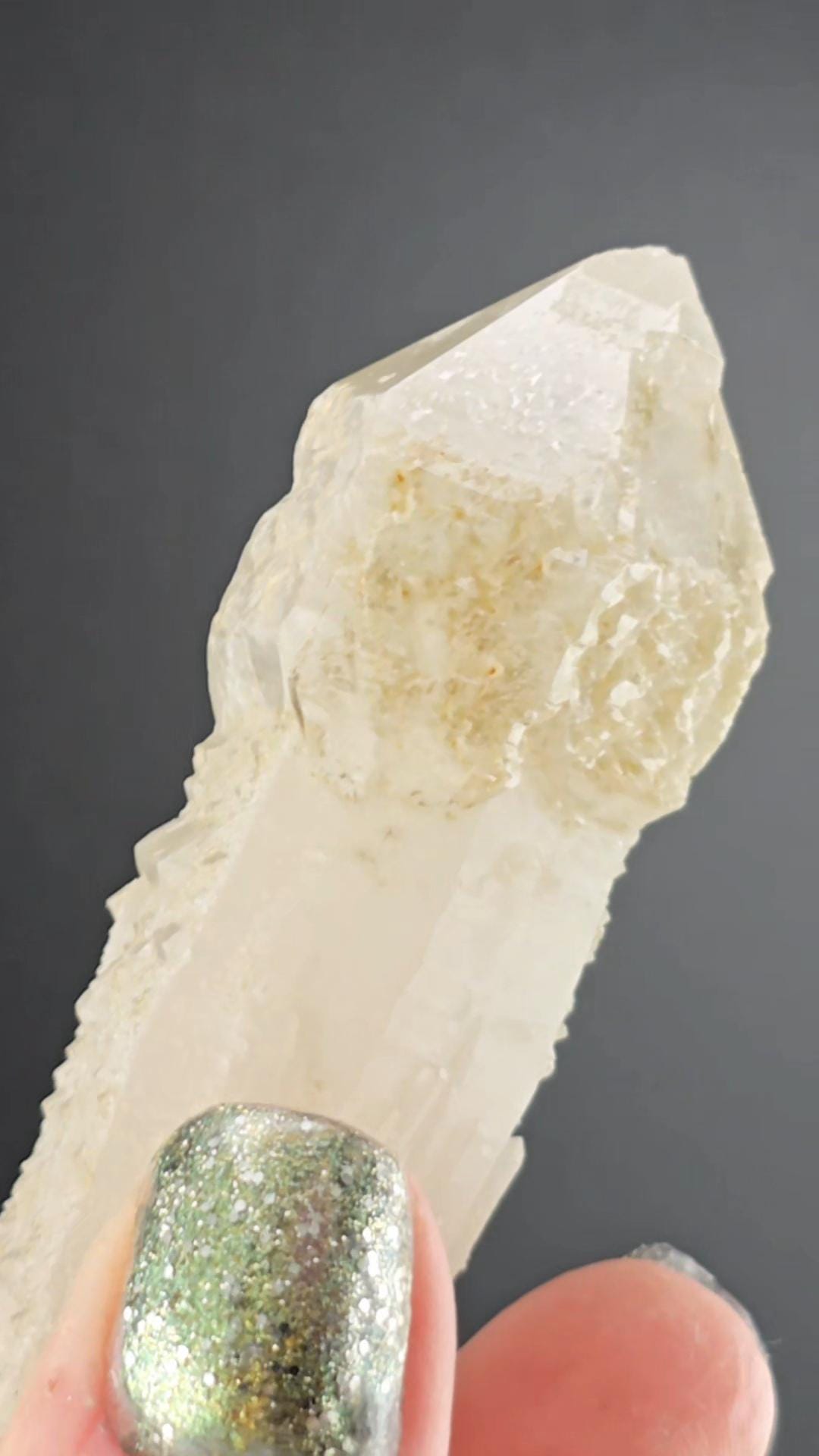 Baby Natural Dragon Quartz Point Old Stock Inner Mongokia Scepter