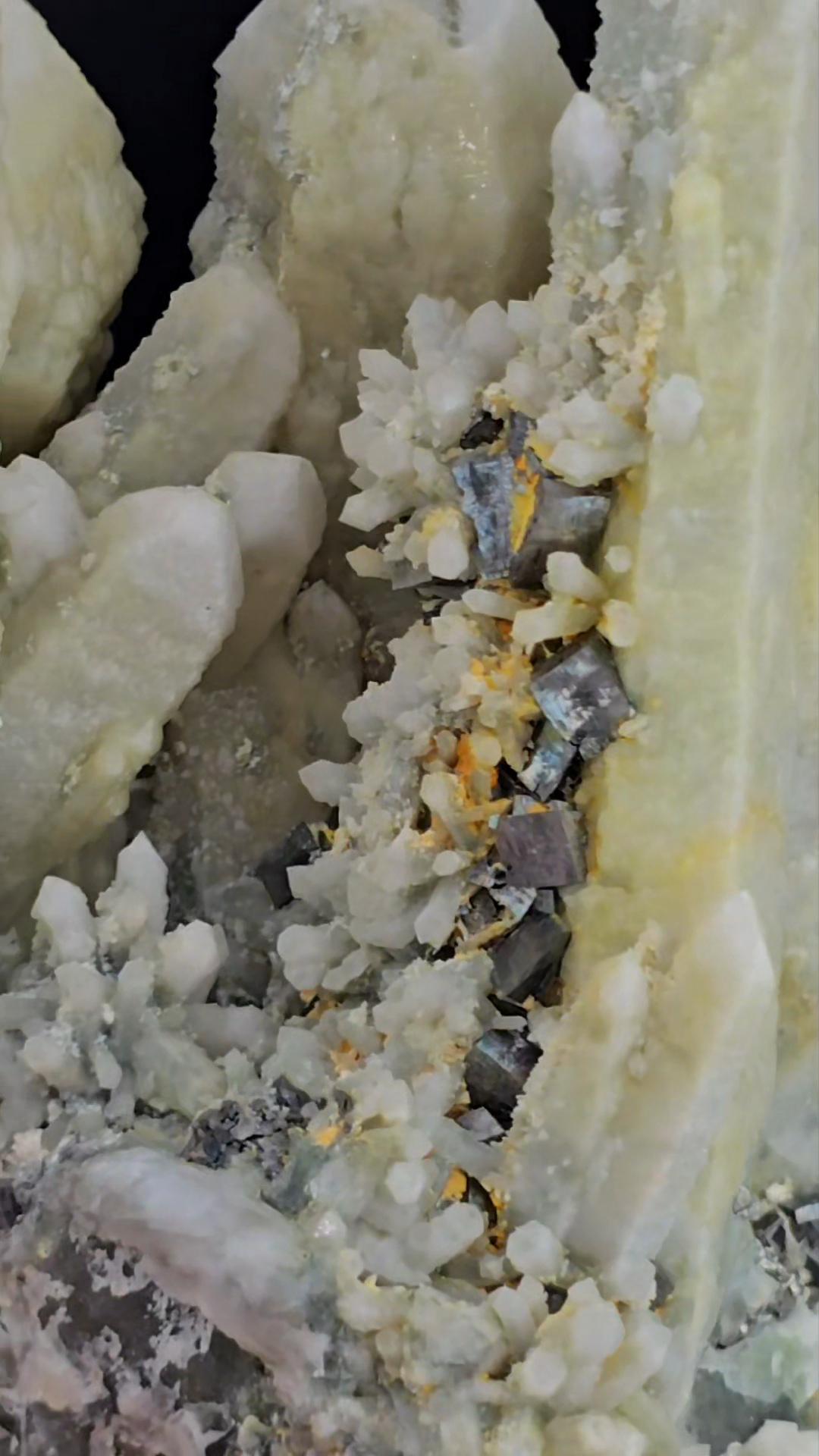 Dragon Cluster Masterpiece Inner Mongolia Old Stock with Pyrite on Fluorite