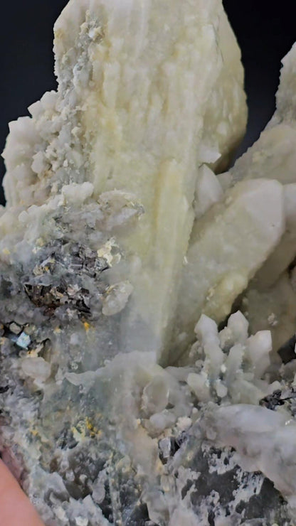 Dragon Cluster Masterpiece Inner Mongolia Old Stock with Pyrite on Fluorite
