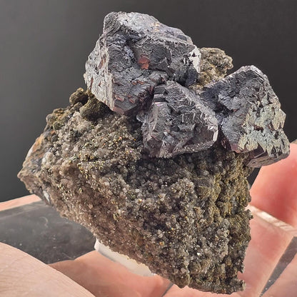 Cabinet-Sized Octahedral Galena | Raw Unpolished Specimen | Three-Terminated Natural Galena | Collector’s Mineral & Display Piece