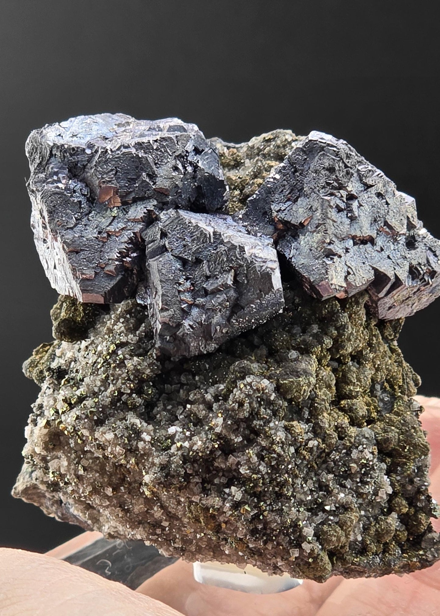 Cabinet-Sized Octahedral Galena | Raw Unpolished Specimen | Three-Terminated Natural Galena | Collector’s Mineral & Display Piece
