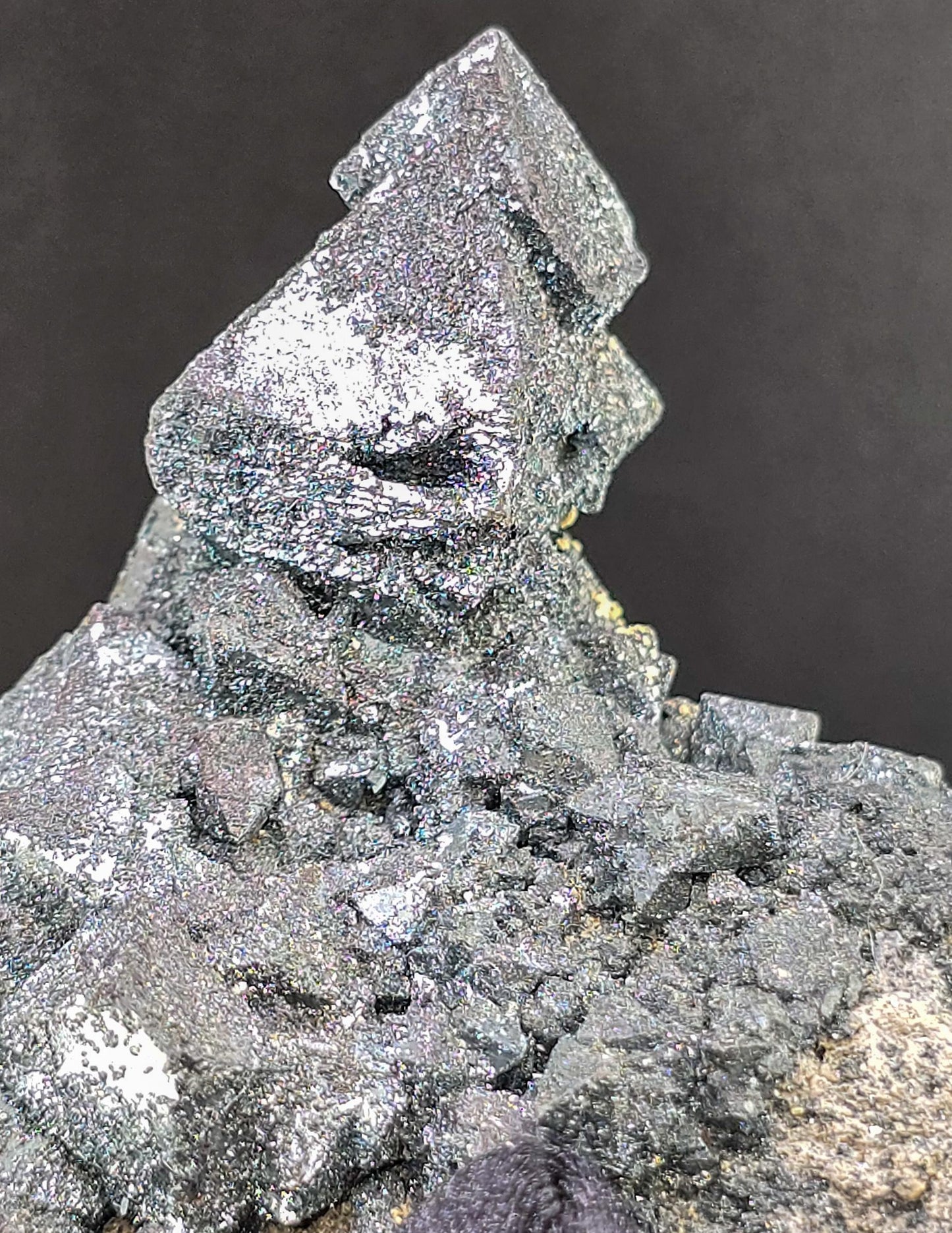 Rare Martite from Payún Volcano, Argentina | Octahedral Hematite Pseudomorph | Natural Collector’s Mineral | High-Luster Metallic Crystal