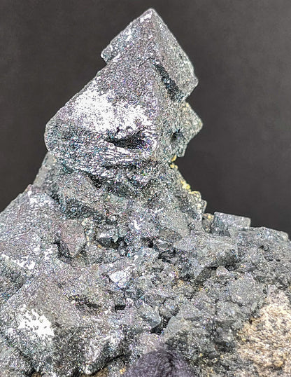 Rare Martite from Payún Volcano, Argentina | Octahedral Hematite Pseudomorph | Natural Collector’s Mineral | High-Luster Metallic Crystal