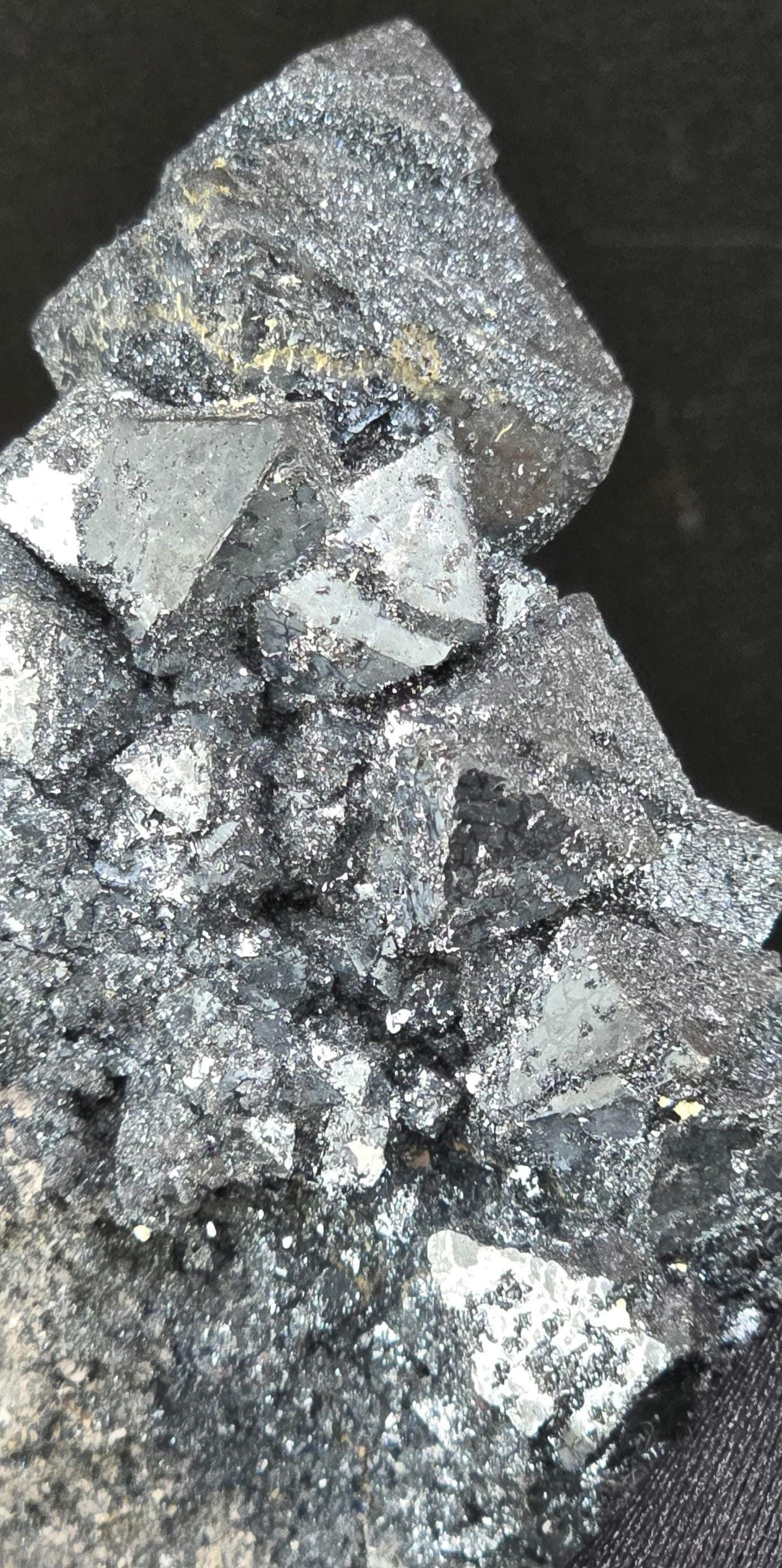 Rare Martite from Payún Volcano, Argentina | Octahedral Hematite Pseudomorph | Natural Collector’s Mineral | High-Luster Metallic Crystal