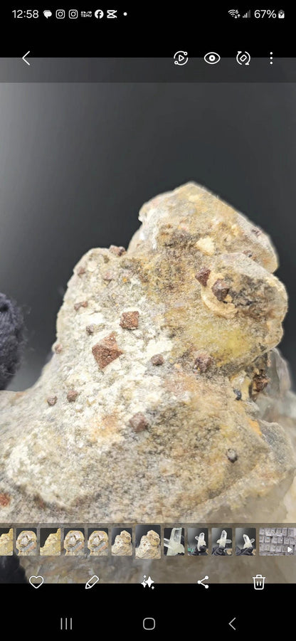 Shamanic Dream Stone Brazilian Garden Quartz Weird Formation With Unique Octahedral Onclusions Etched