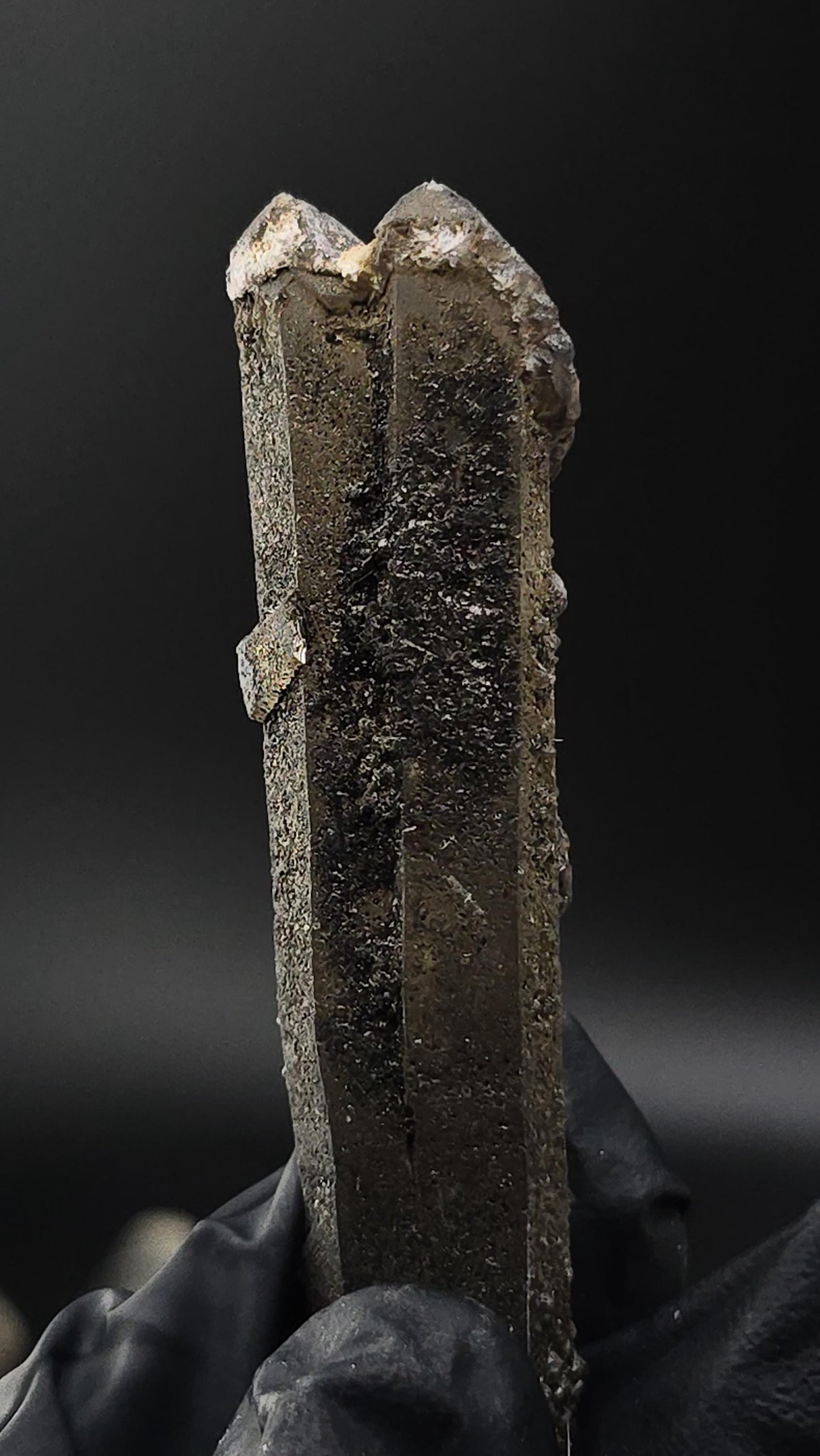 Inner Mongolian Scalenohedral Tantric Twin Quartz Point Included With Hedenbergite | RARE | Manifestation | Love | Romance | Heart Chakra