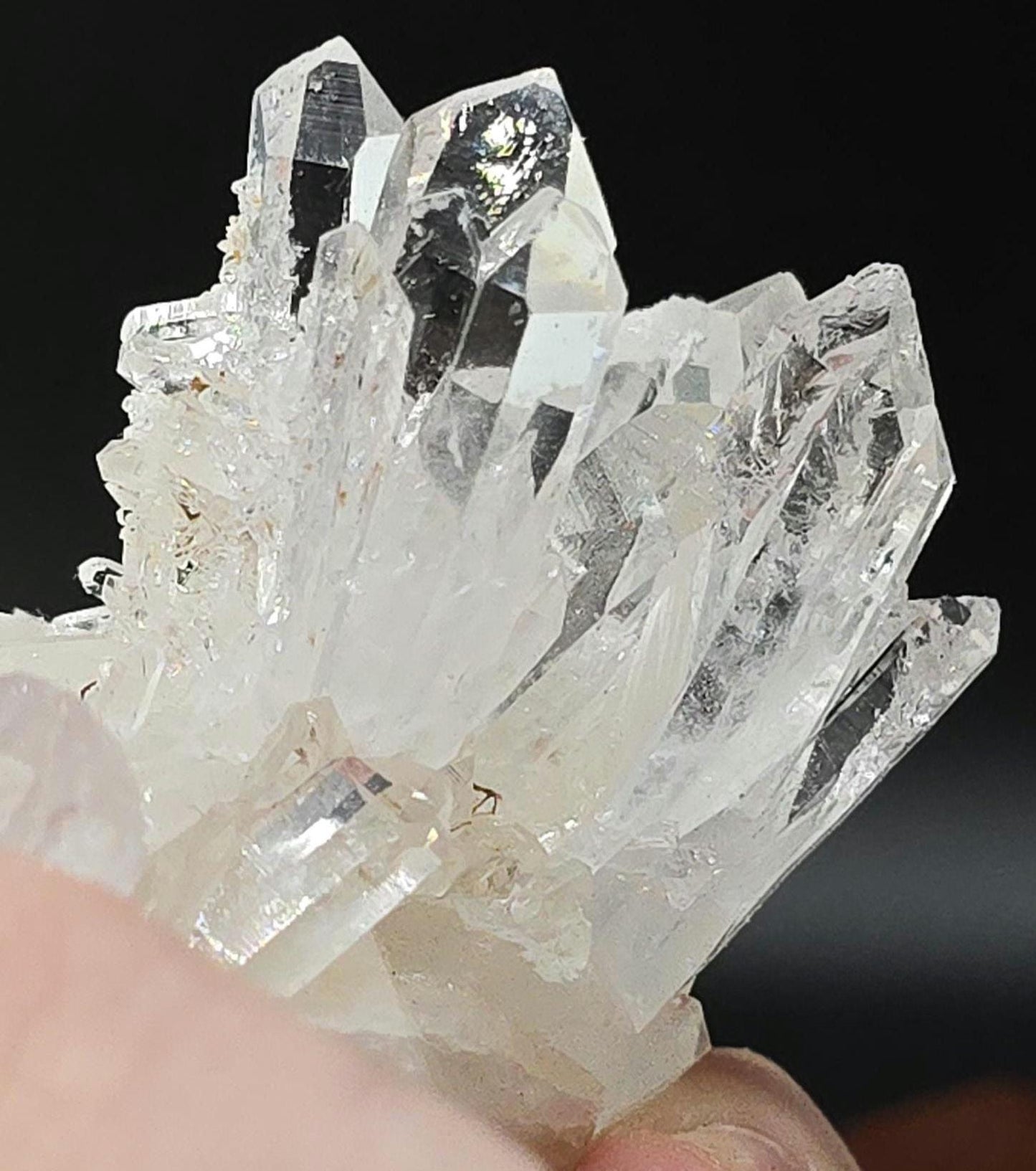 Baluchistán Water Clear Gem Quartz Cluster | Wet Luster | Druze | High Vibrational
